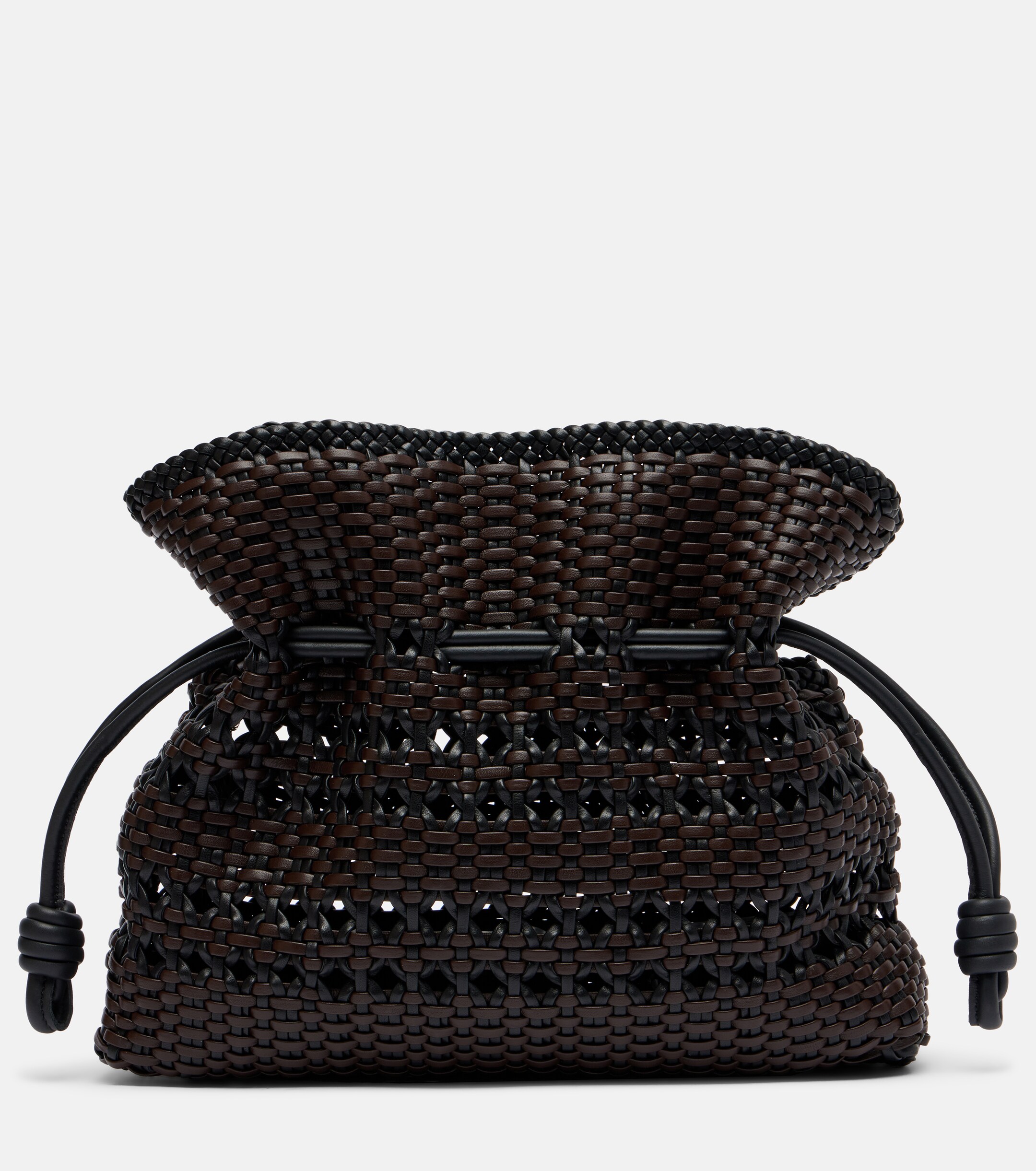 Loewe Flamenco Medium woven leather clutch
