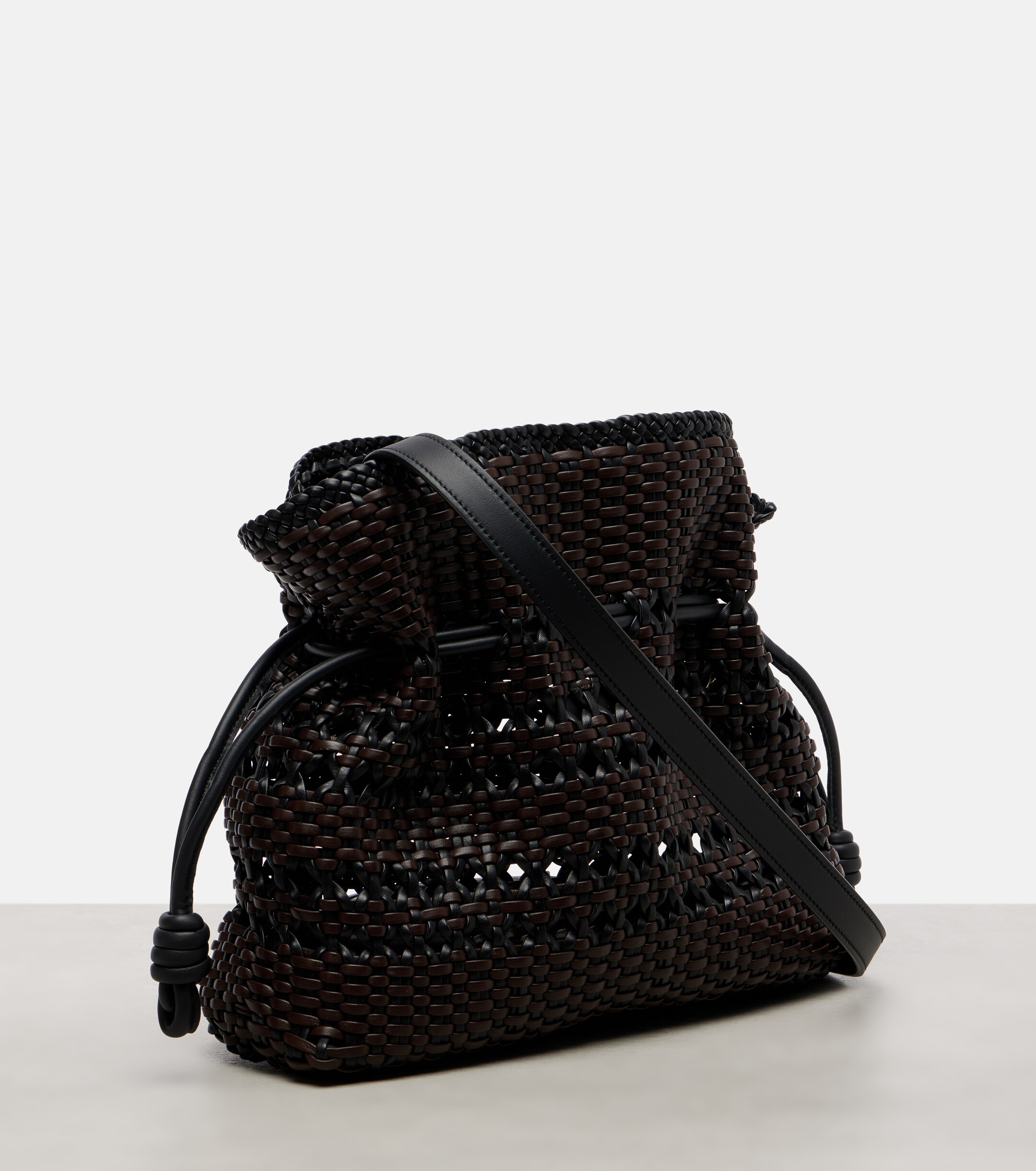 Loewe Flamenco Medium woven leather clutch
