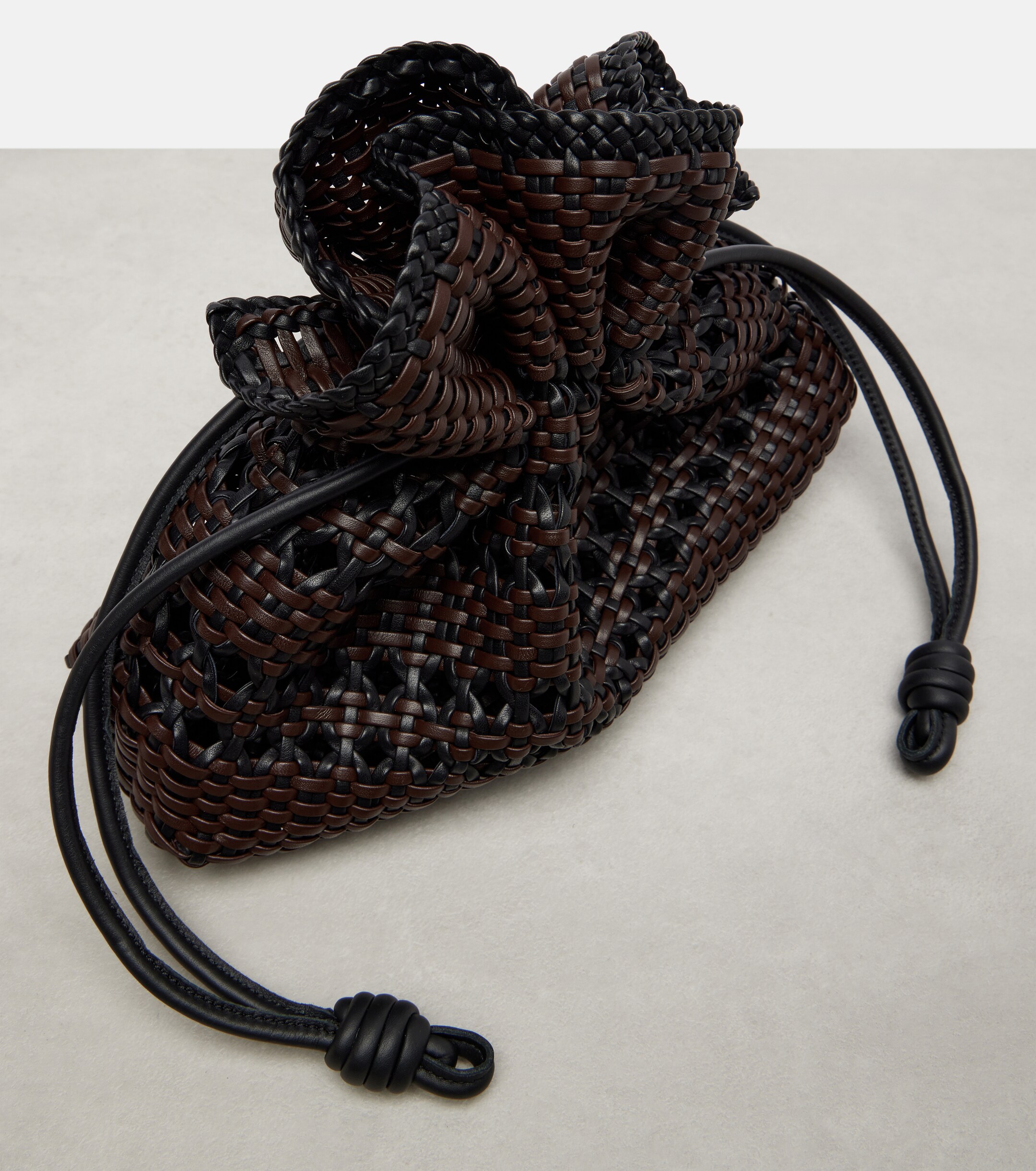 Loewe Flamenco Medium woven leather clutch