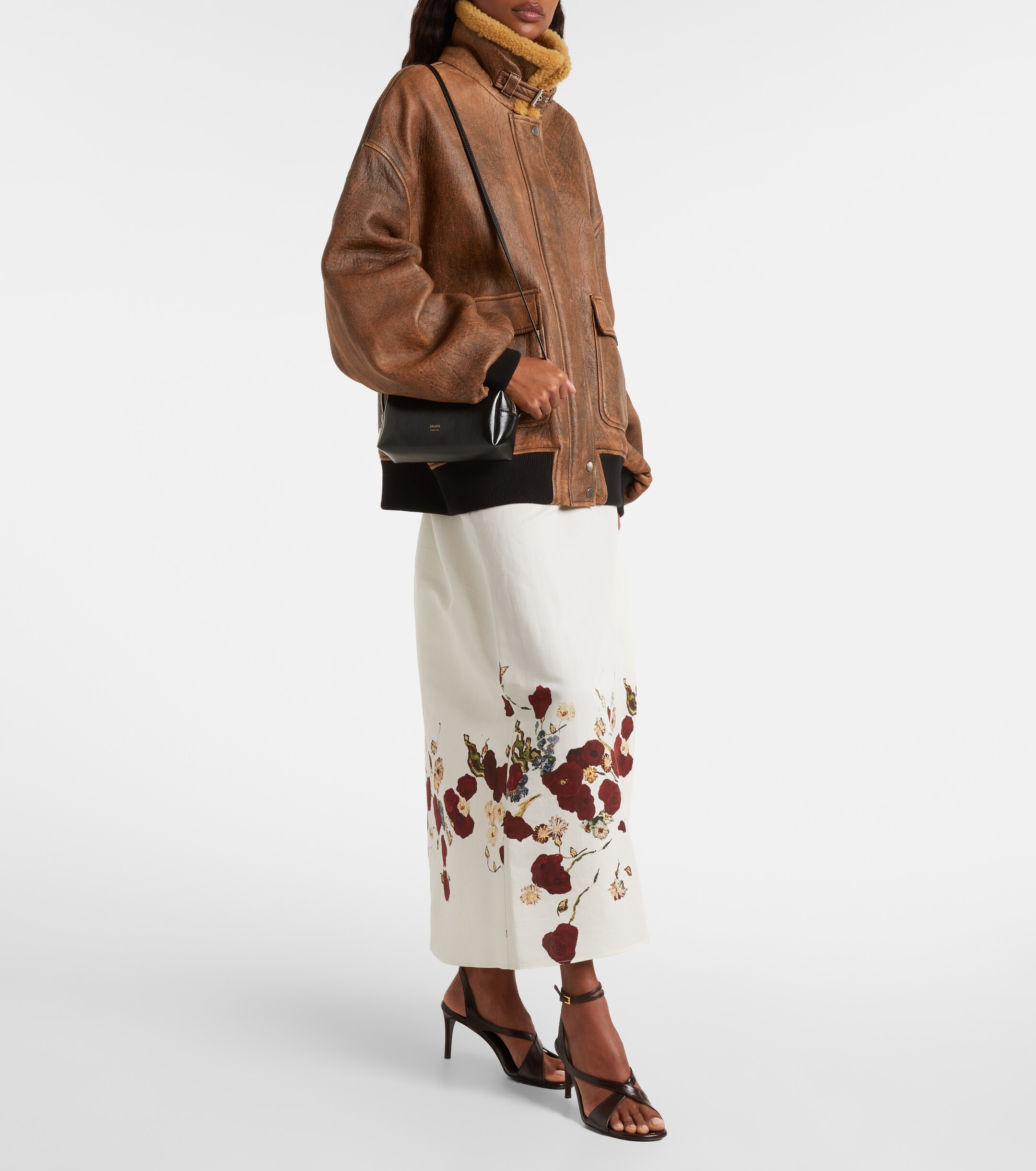 KHAITE Kye Mini leather crossbody bag