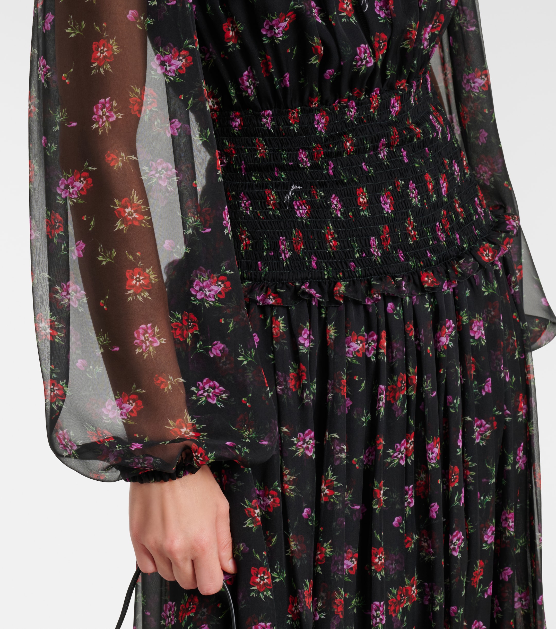 Dolce&Gabbana Floral silk chiffon maxi dress