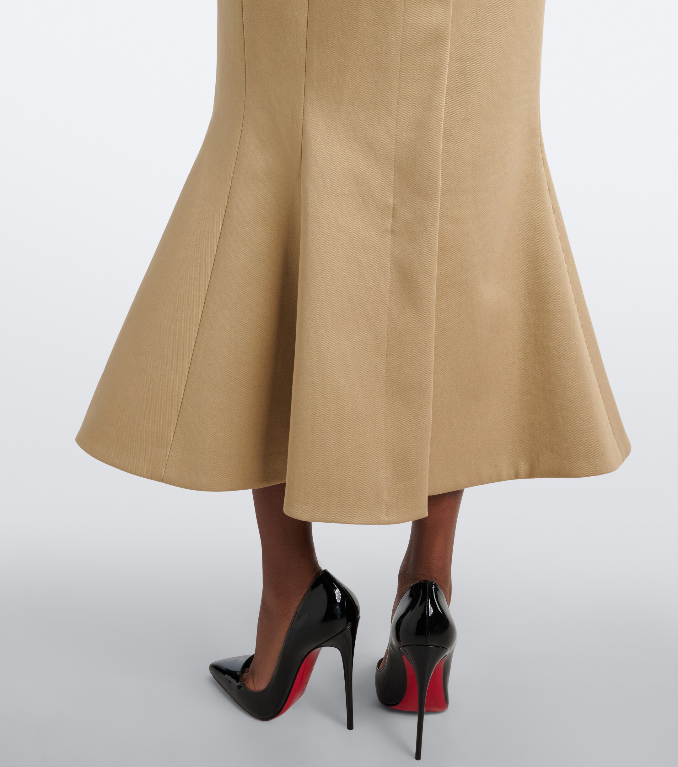 Mugler Mugler Peplum cotton-blend trench coat