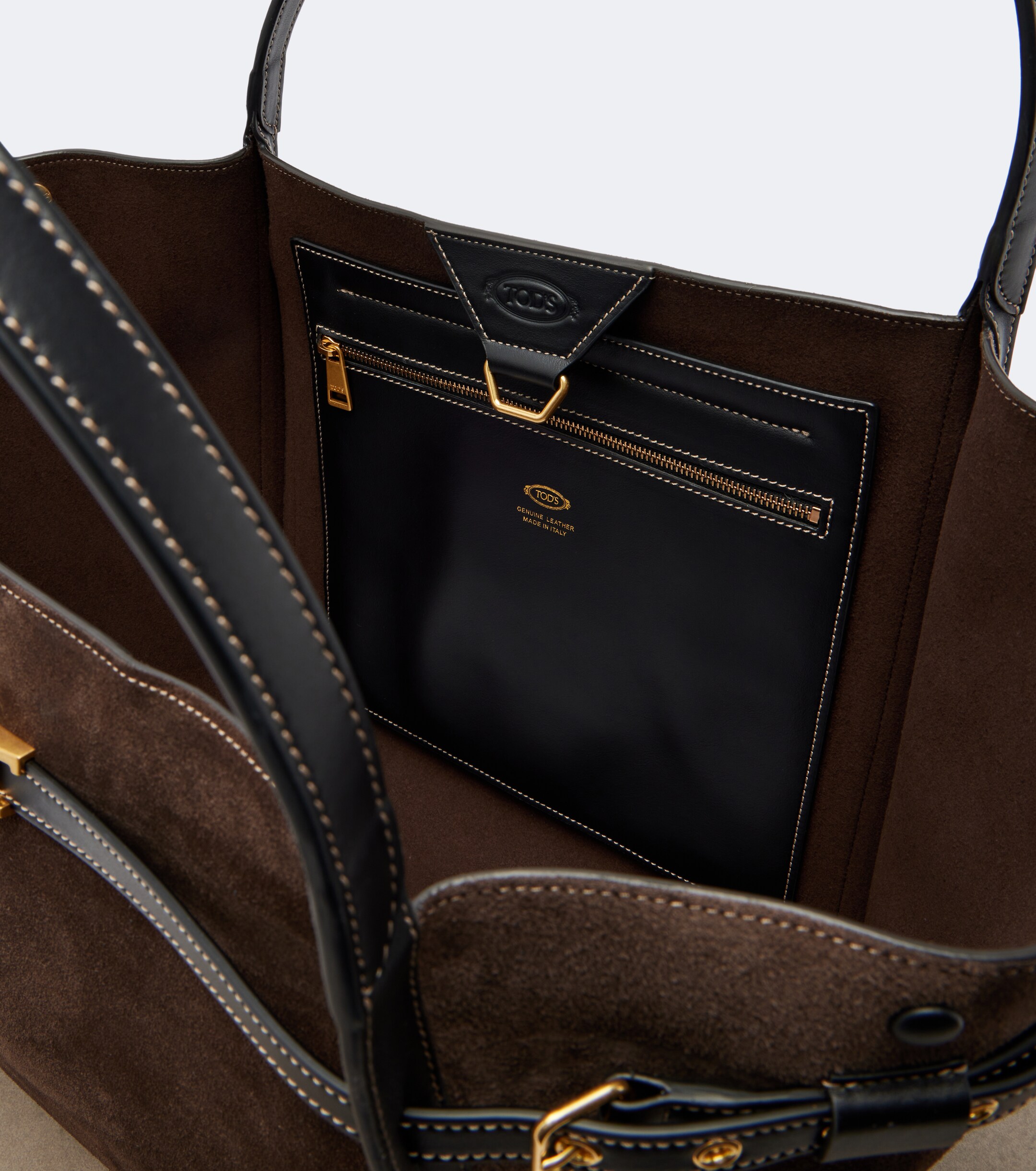 Tod's T Timeless Medium suede tote bag