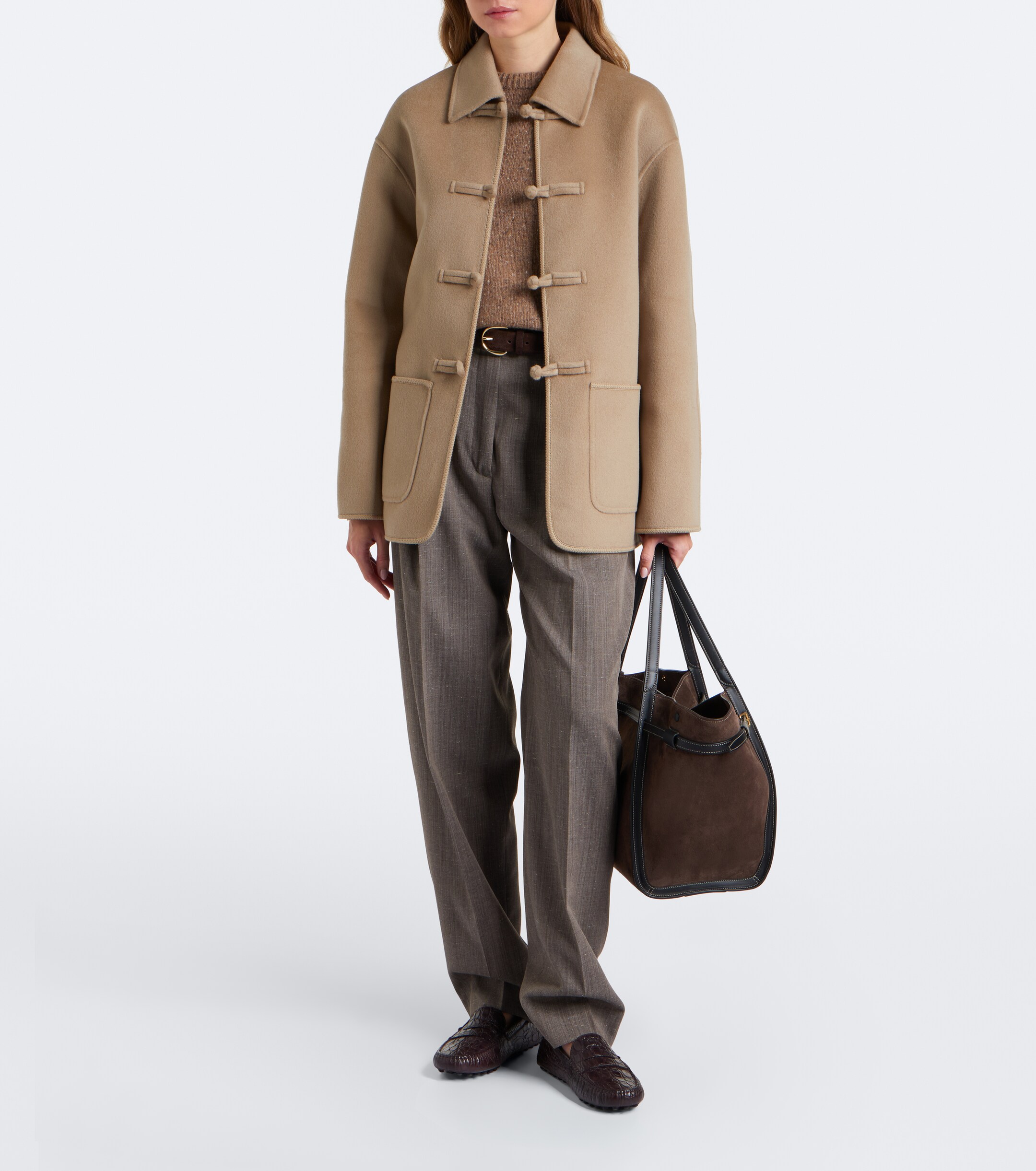 Tod's T Timeless Medium suede tote bag