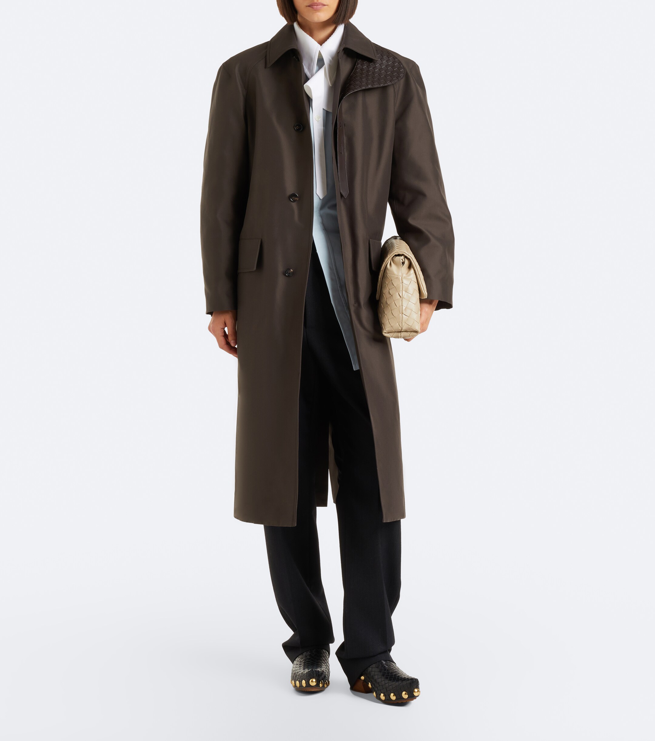 Bottega Veneta Giorno Intrecciato leather shoulder bag