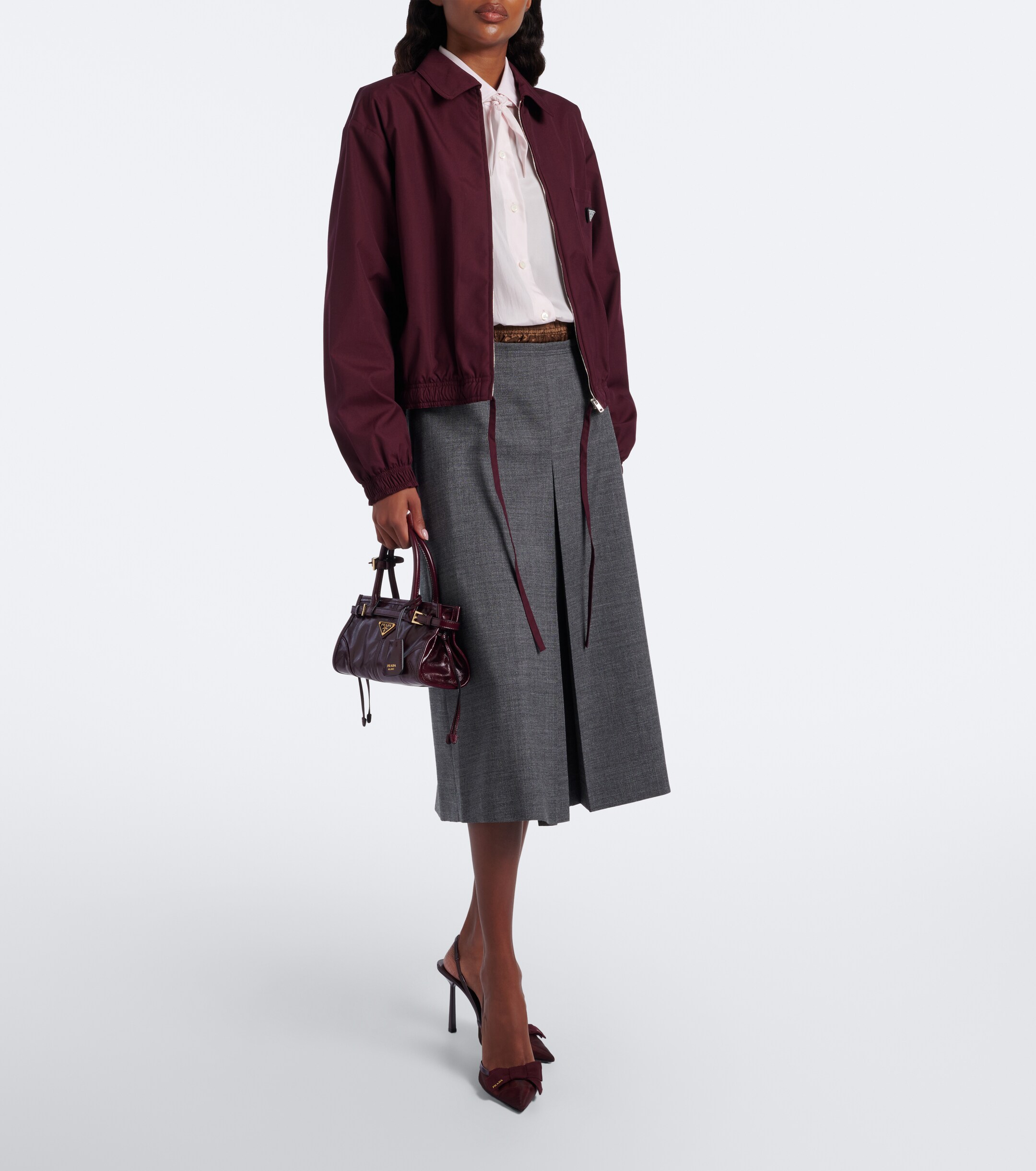 Prada Prada Prada Bonnie Mini leather top-handle bag