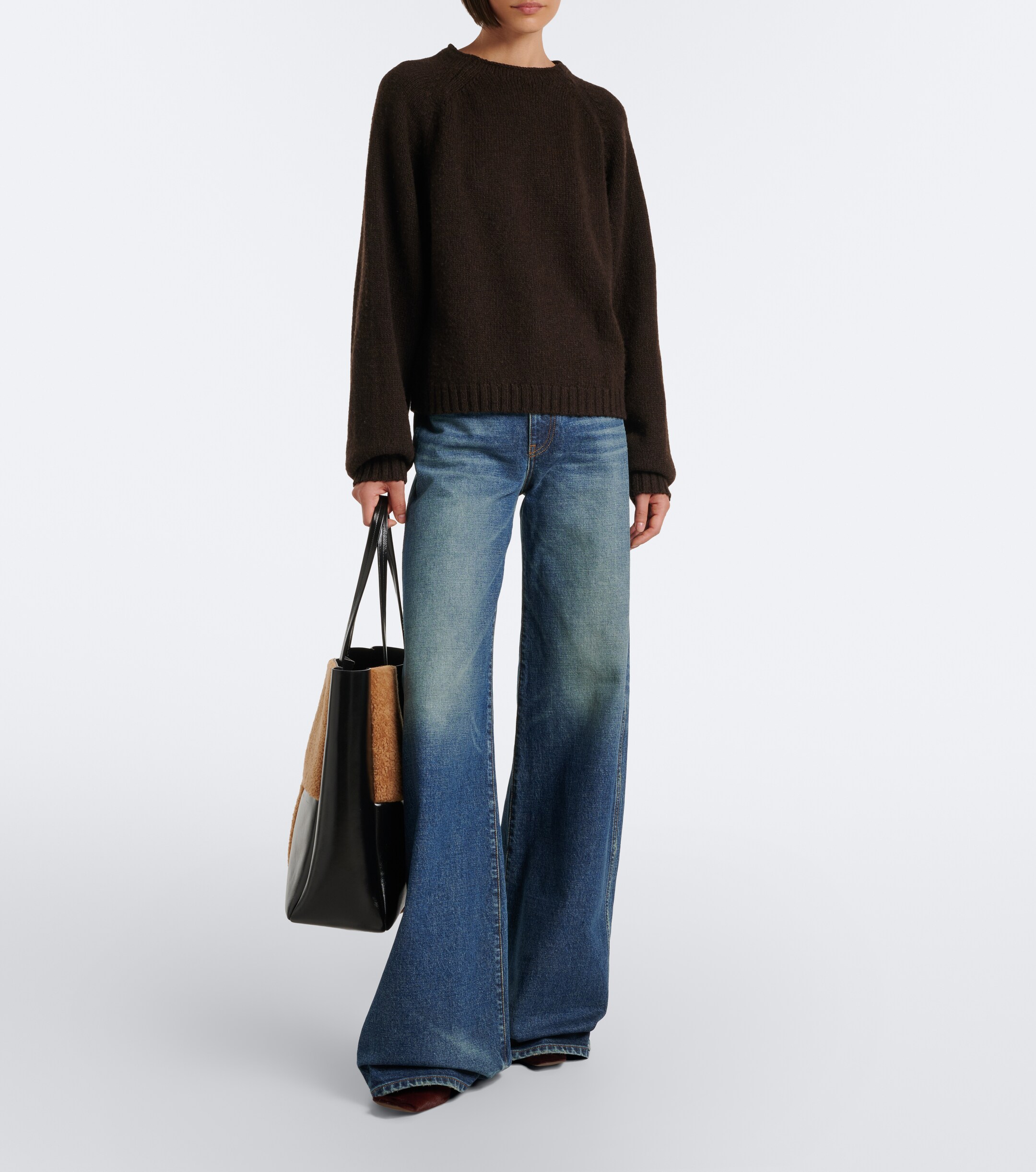 KHAITE Khaite Dano faded wide-leg jeans