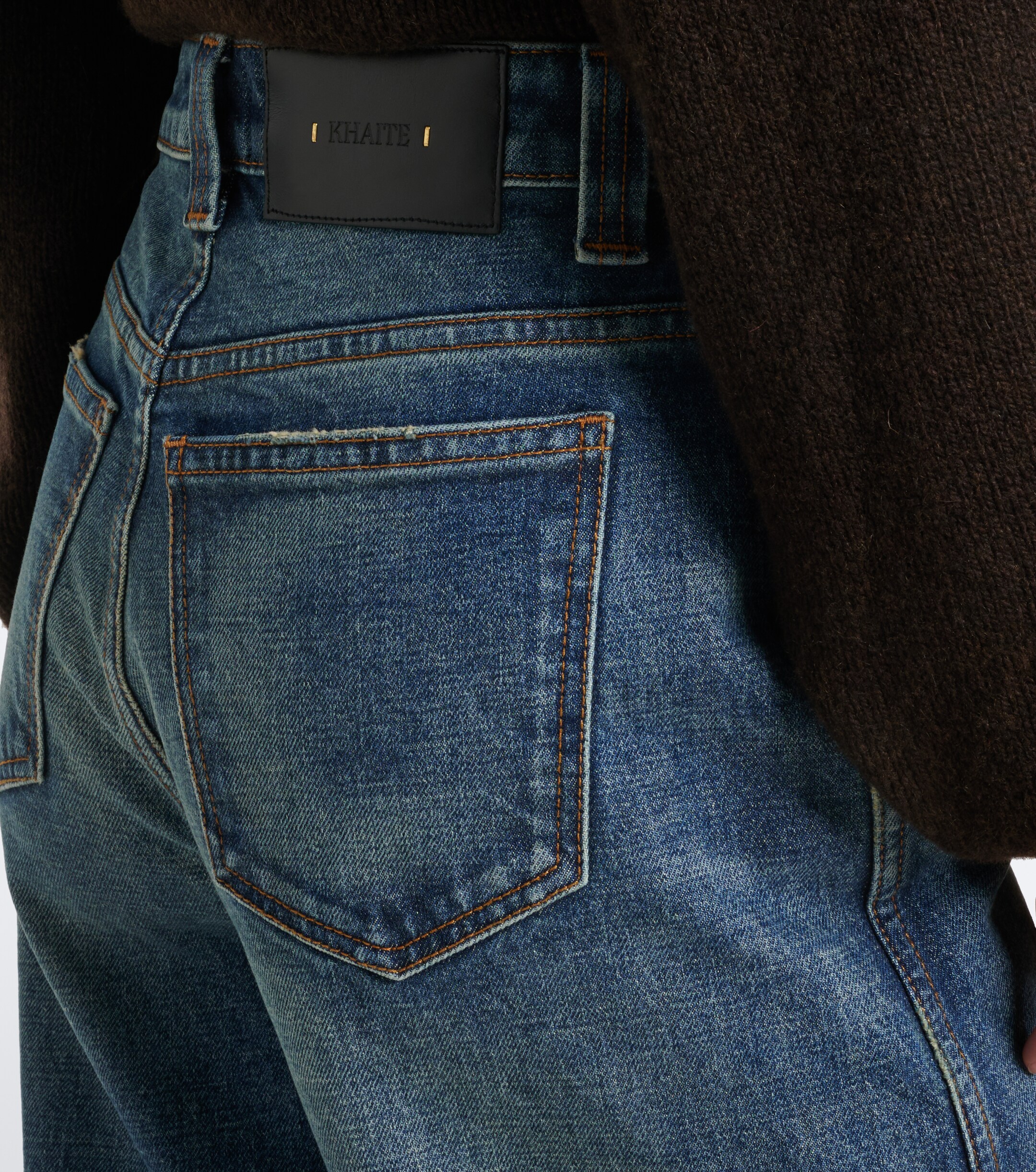 KHAITE Khaite Dano faded wide-leg jeans