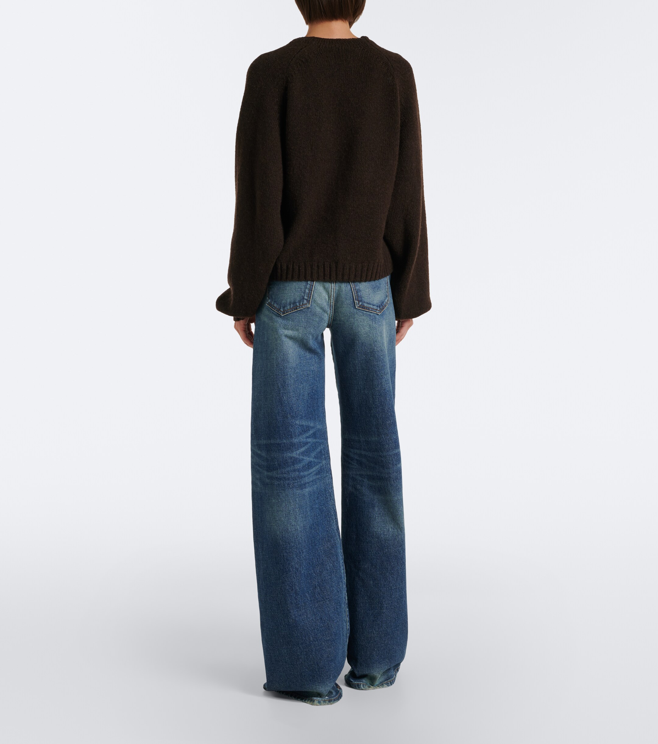 KHAITE Khaite Dano faded wide-leg jeans
