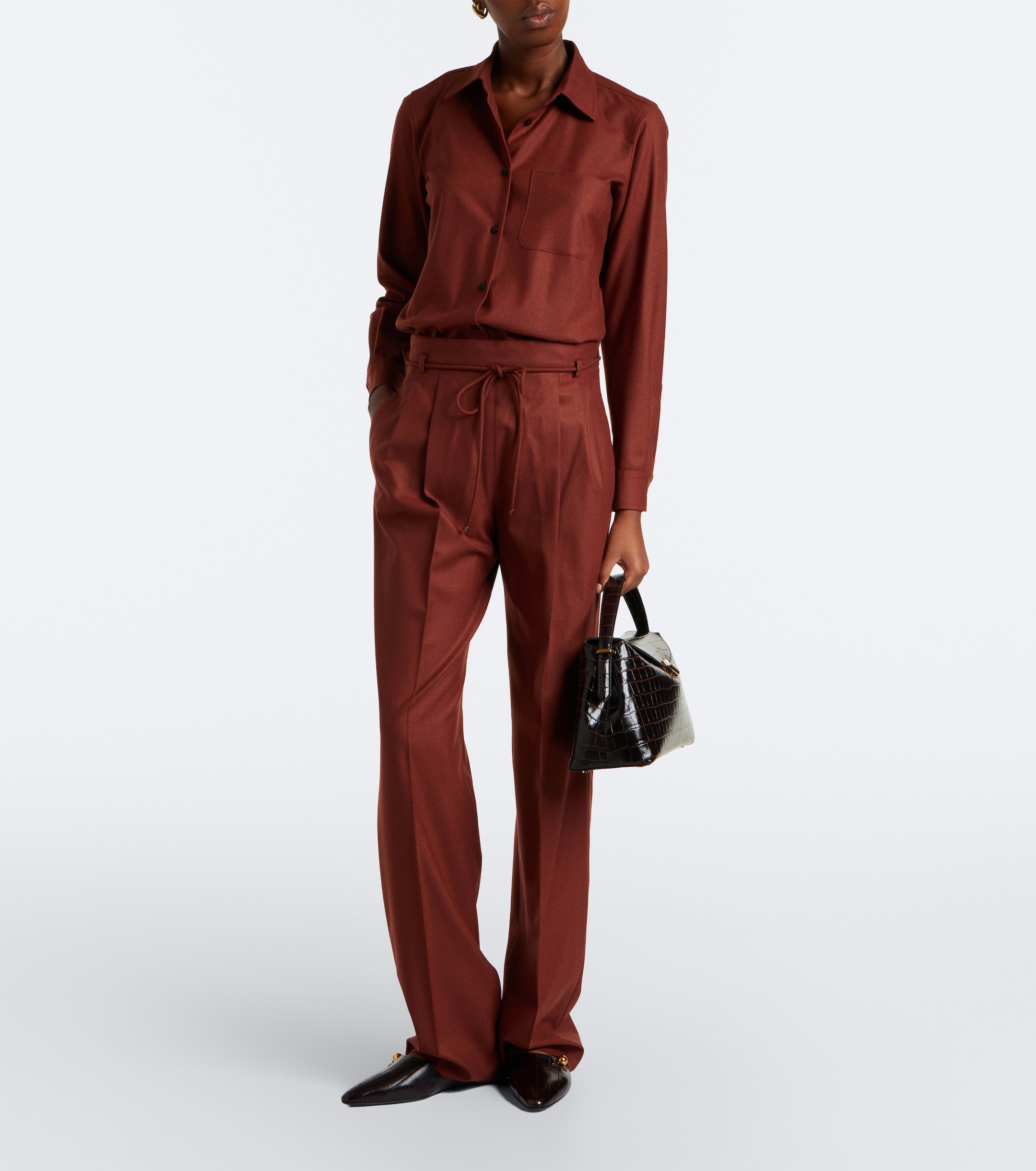 Max Mara Max Mara Cashmere-blend straight pants