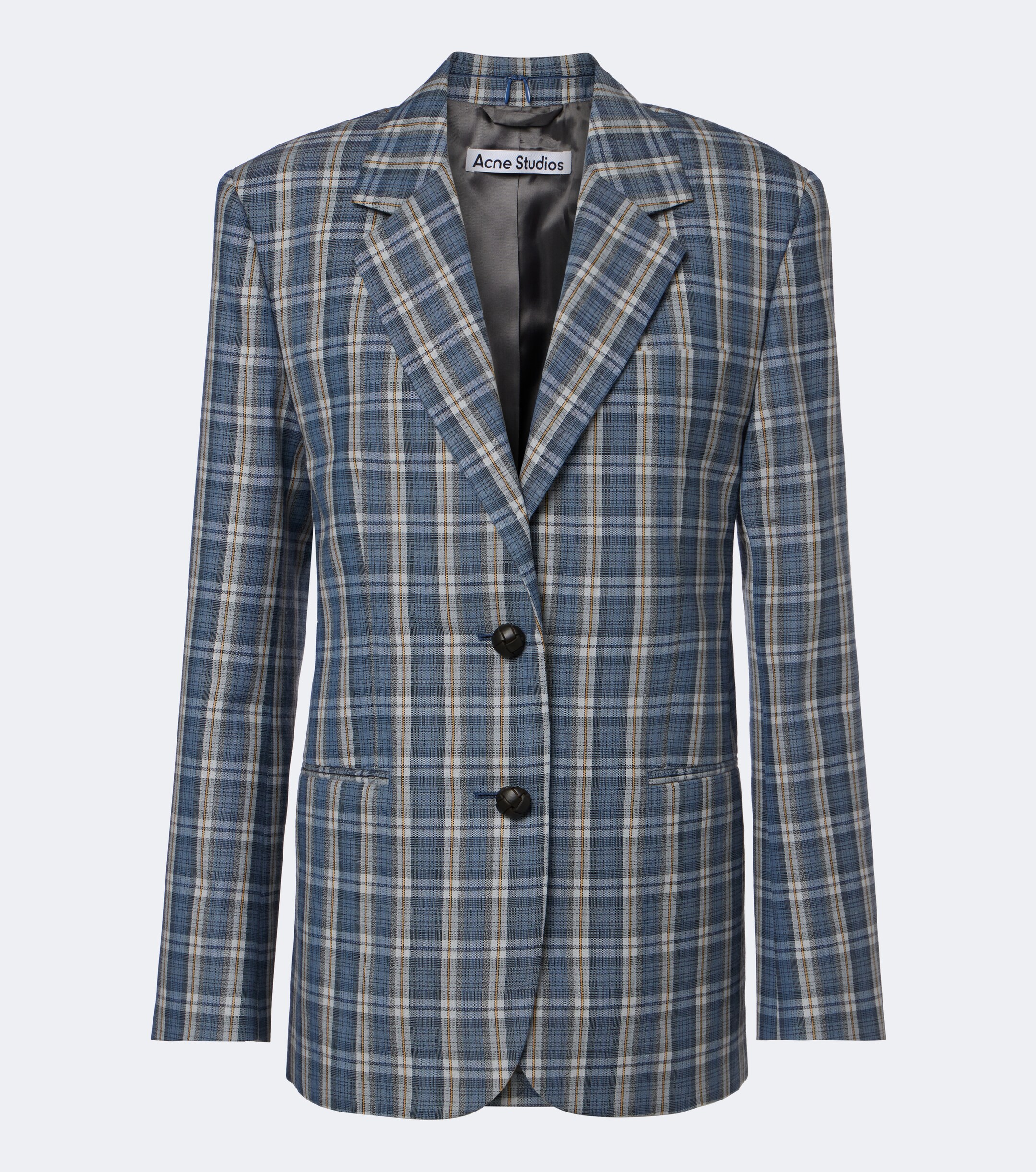 Acne Studios Acne Studios Plaid wool mouliné blazer