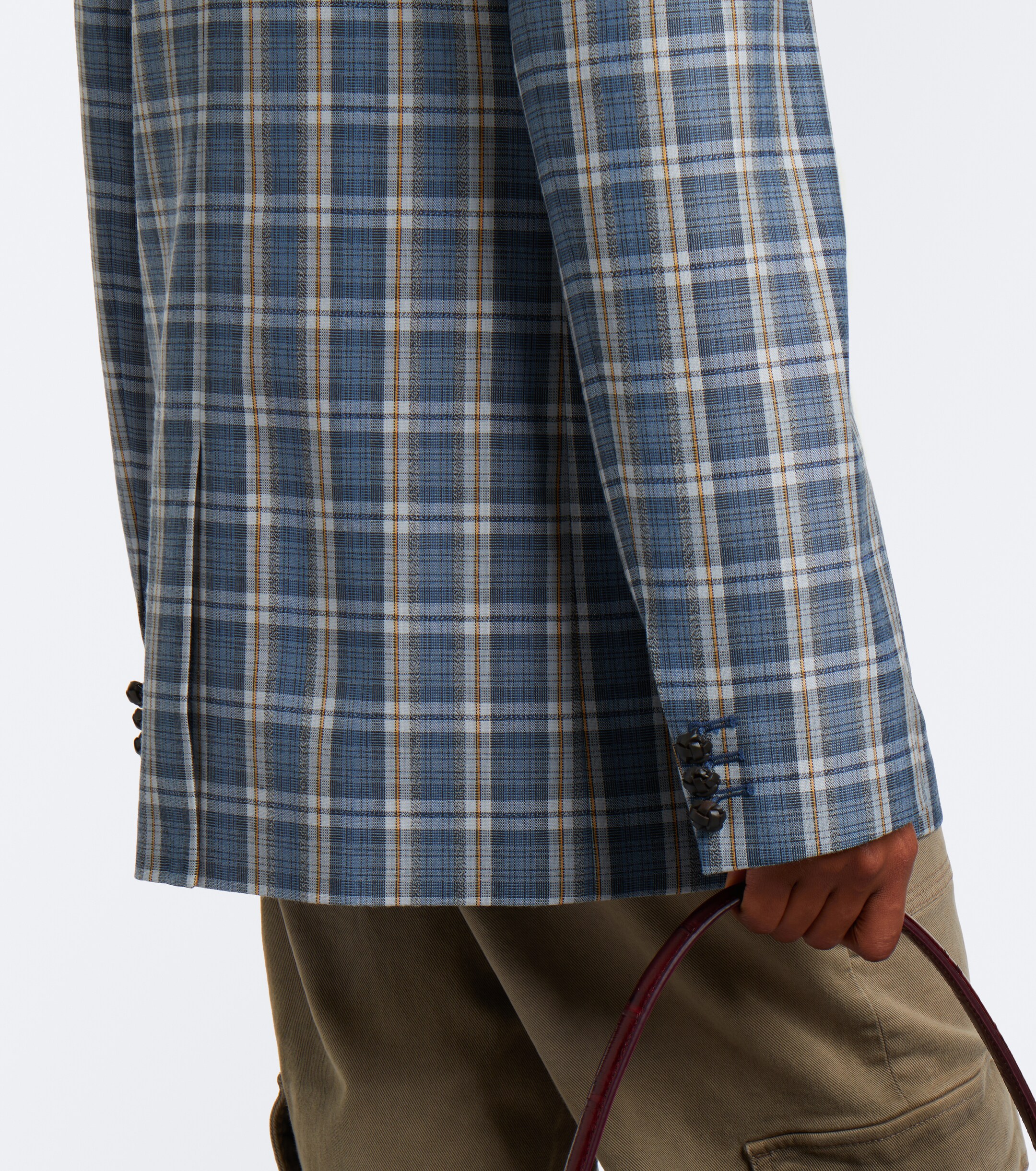 Acne Studios Acne Studios Plaid wool mouliné blazer