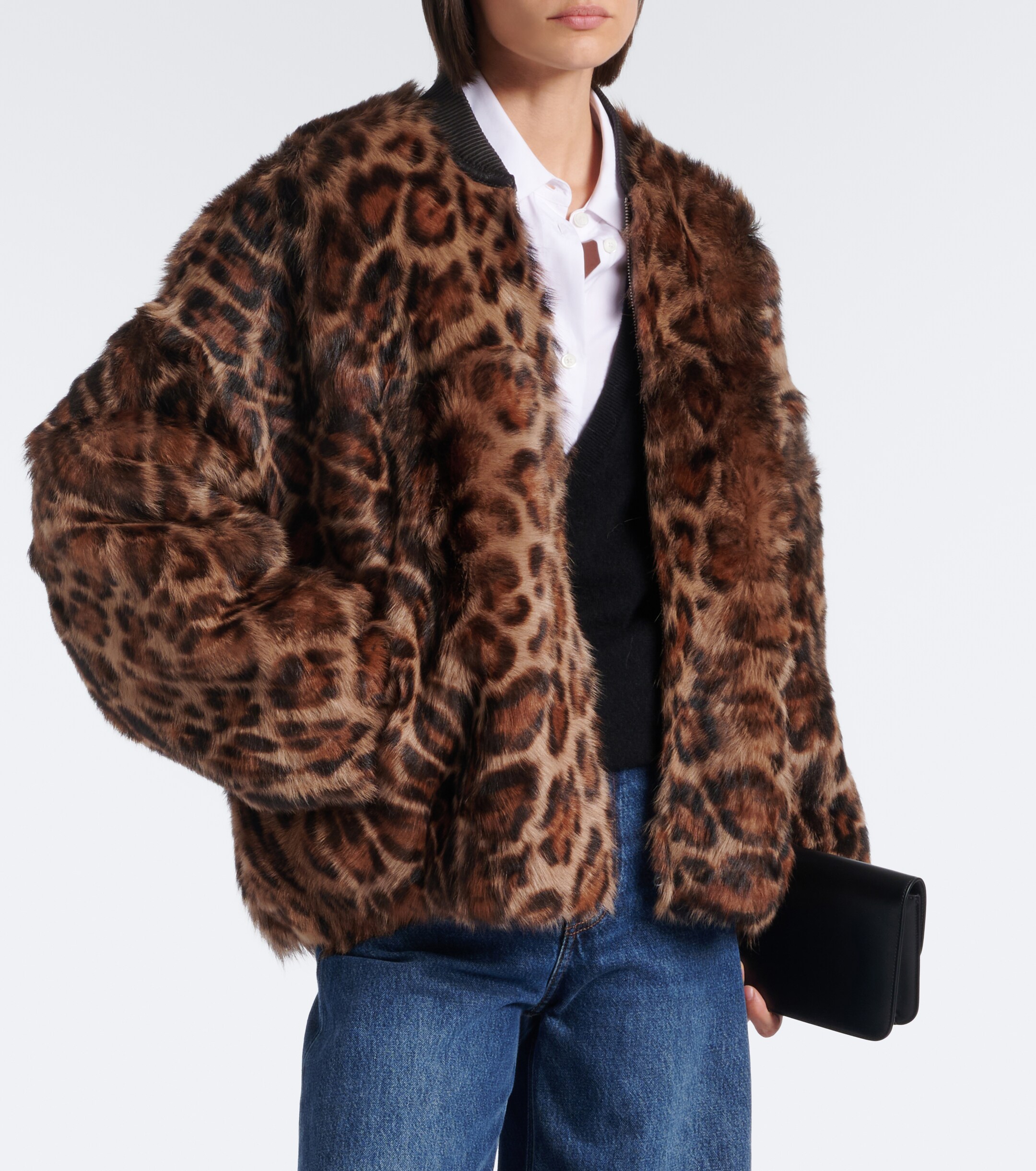 ARMA Arma Violet reversible shearling bomber jacket