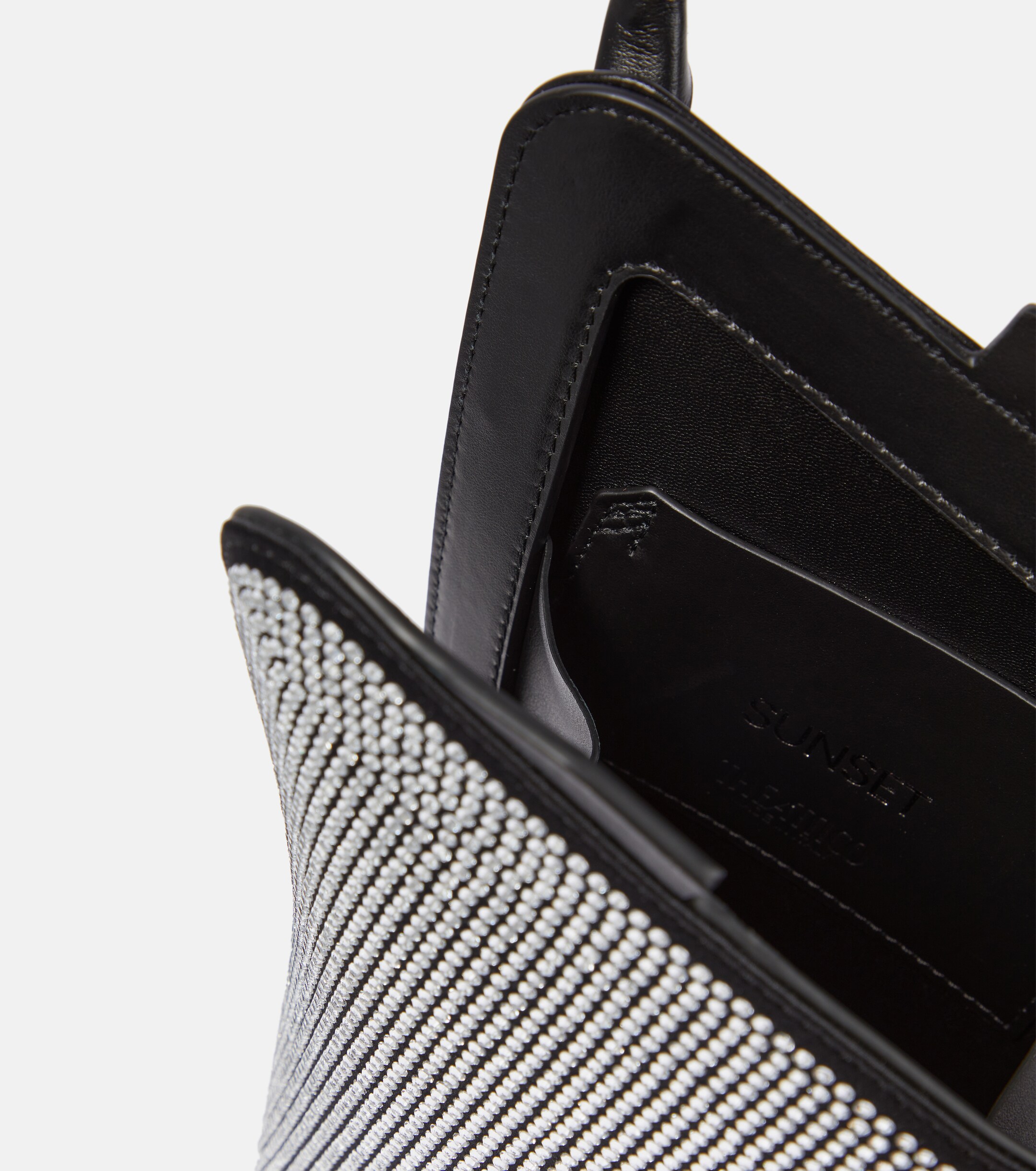 THE ATTICO Sunset Mini crystal-embellished tote bag