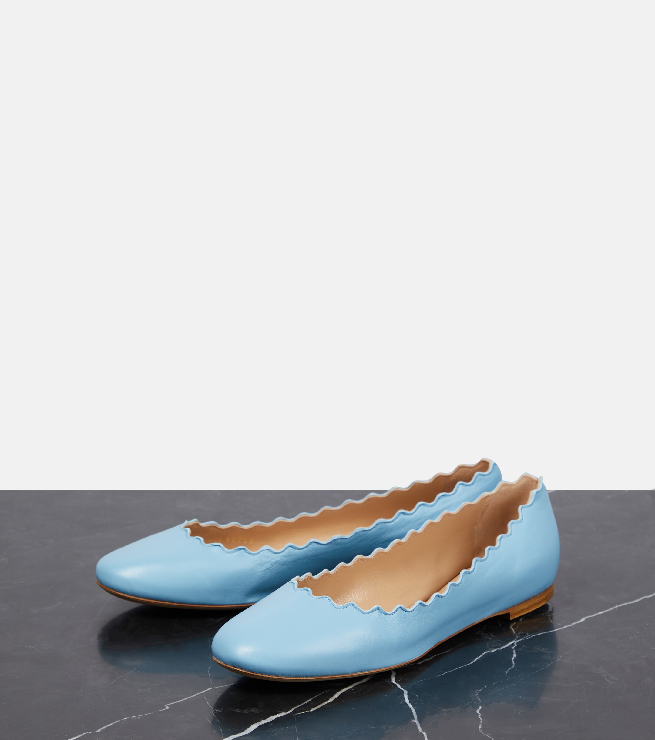 Chloé Lauren leather ballet flats thumbnail