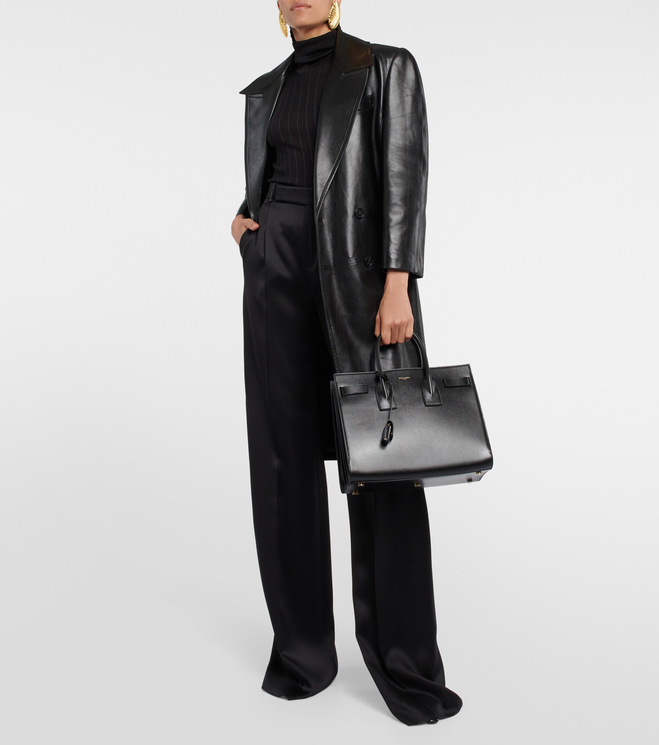 Saint Laurent Sac De Jour Small leather tote bag