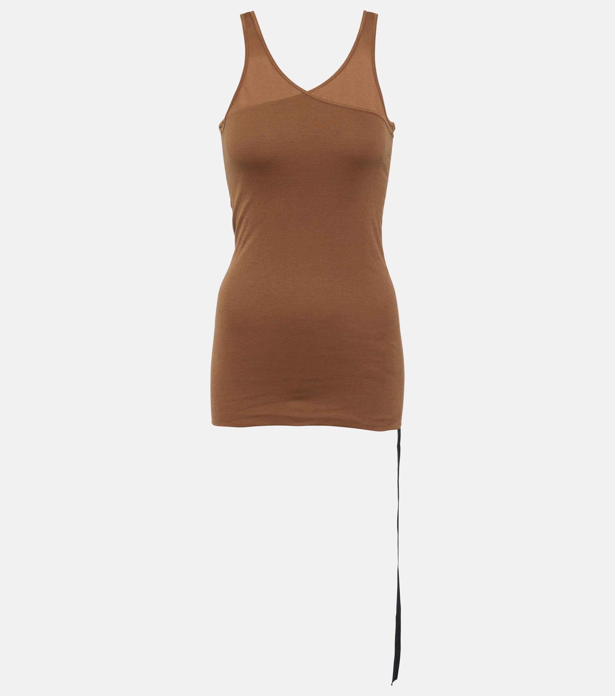 Rick Owens DRKSHDW Double Ziggy cotton tank top