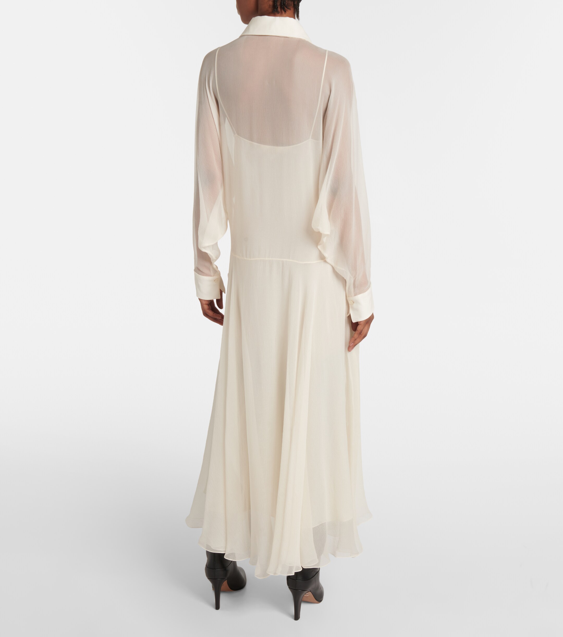 Chloé Silk chiffon shirt dress thumbnail