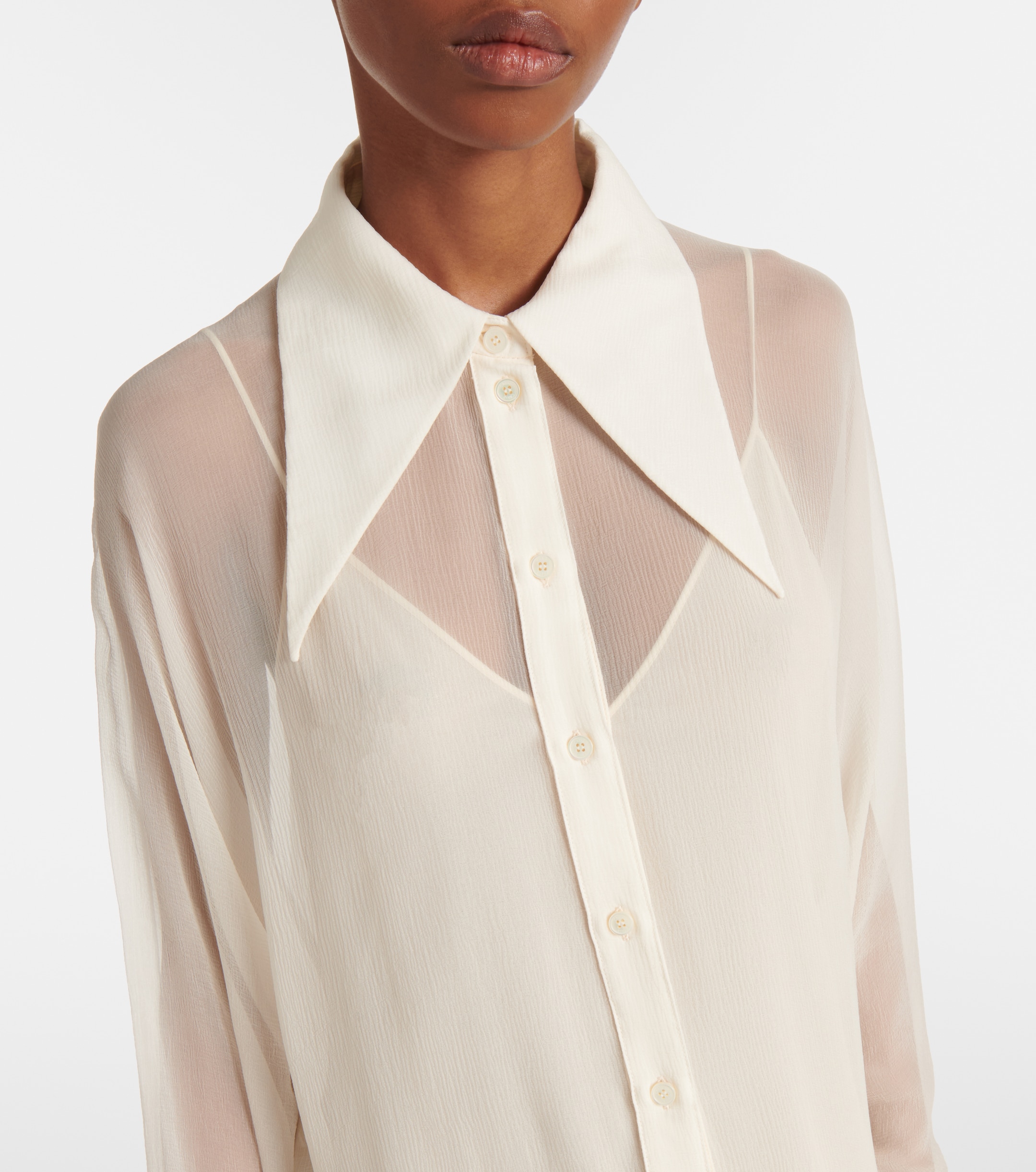 Chloé Silk chiffon shirt dress thumbnail