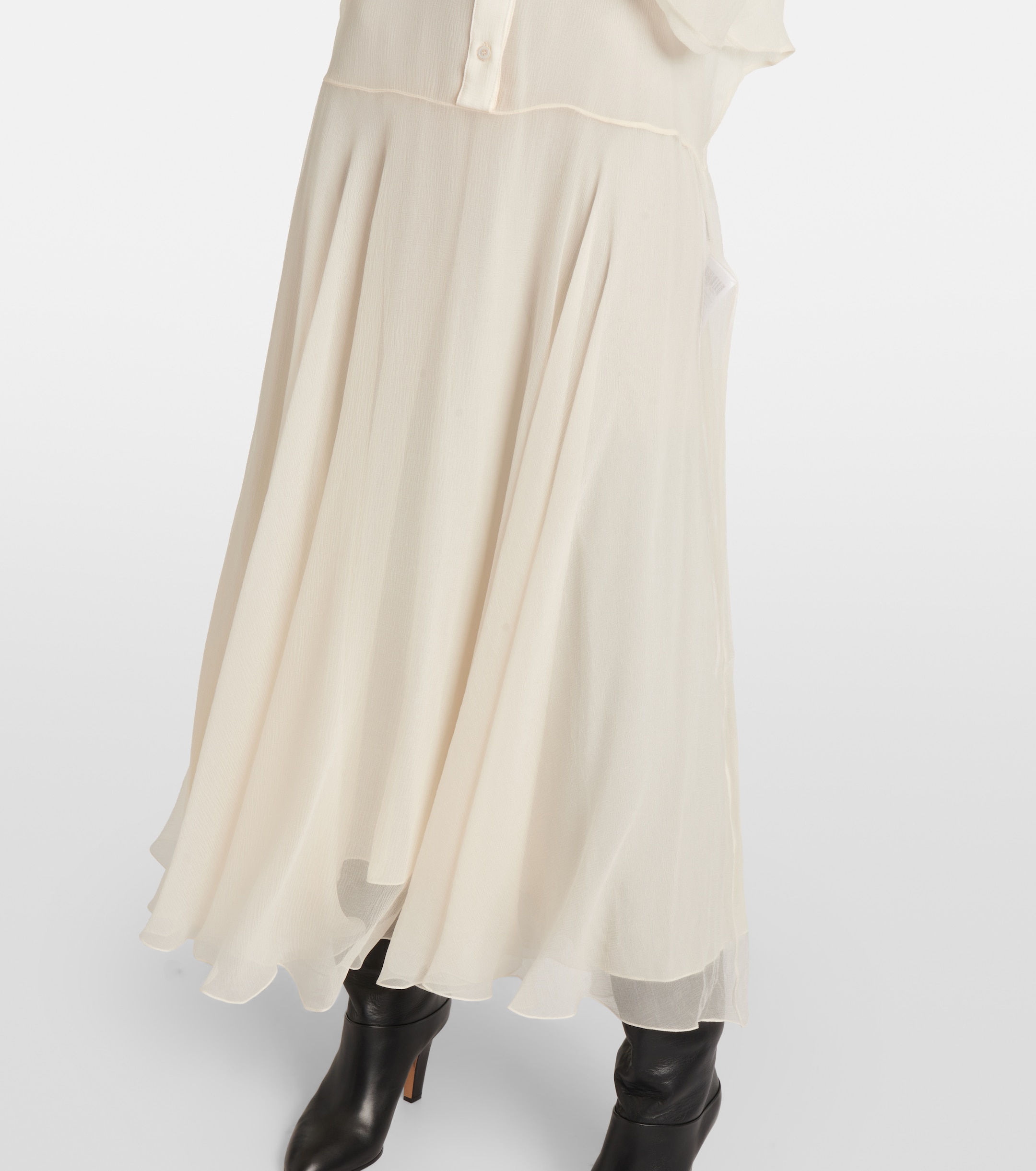 Chloé Silk chiffon shirt dress thumbnail