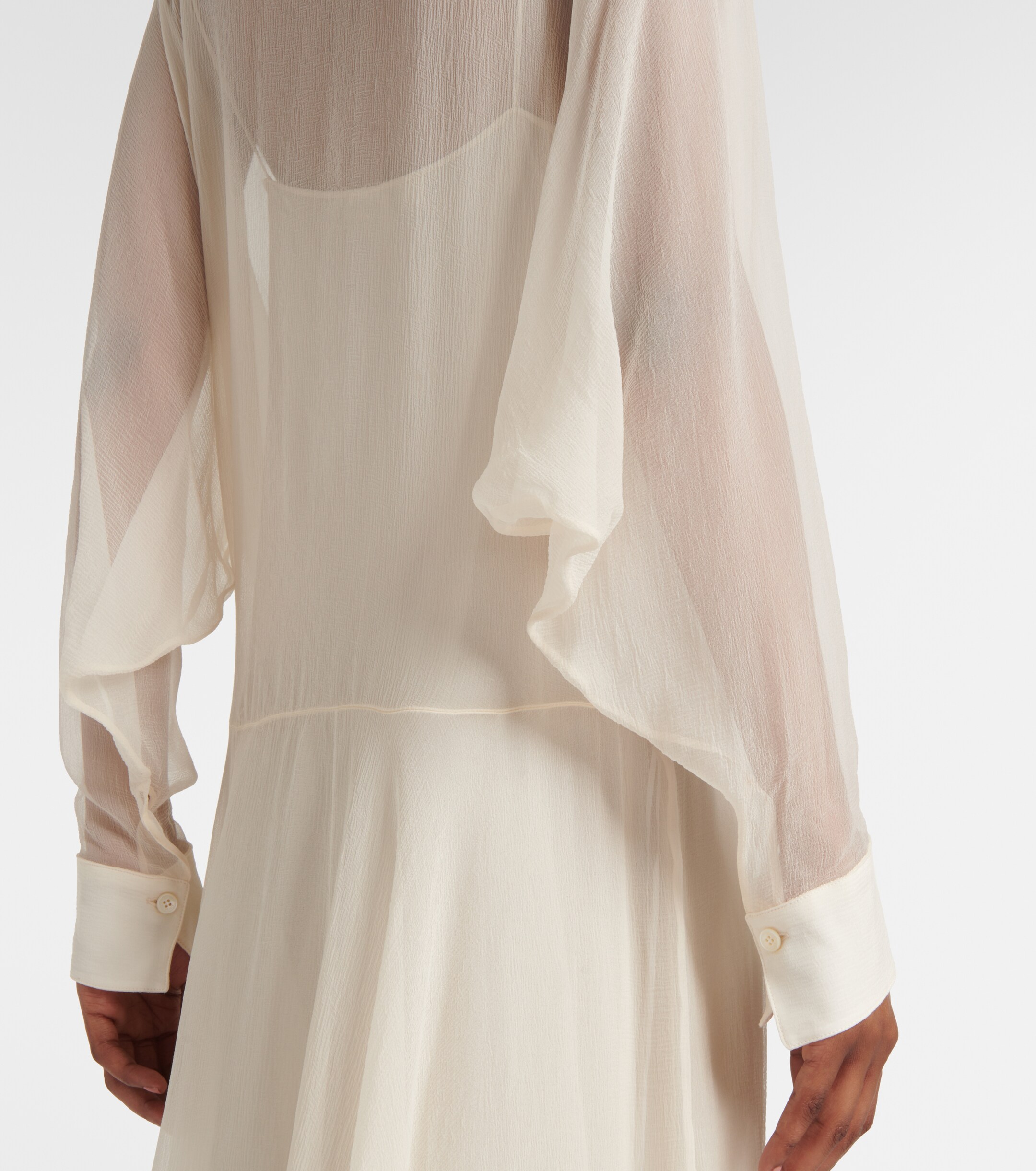 Chloé Silk chiffon shirt dress thumbnail