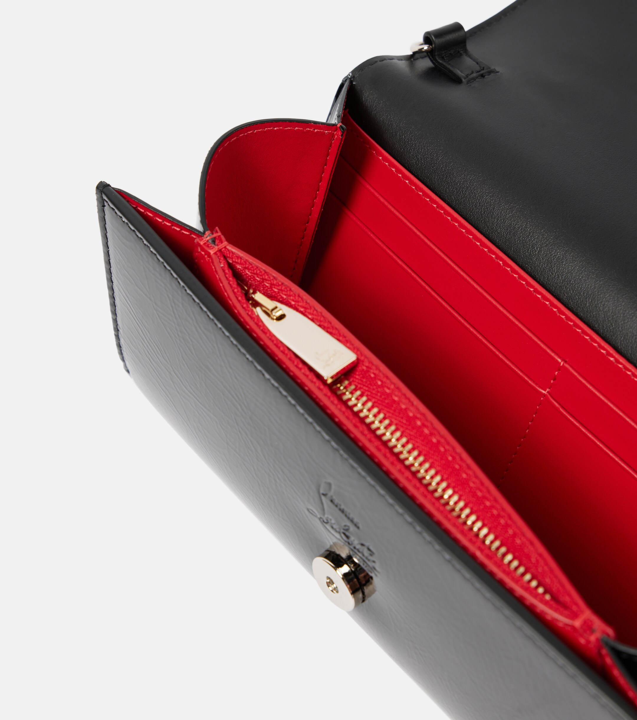 CHRISTIAN LOUBOUTIN Paloma patent leather wallet on chain