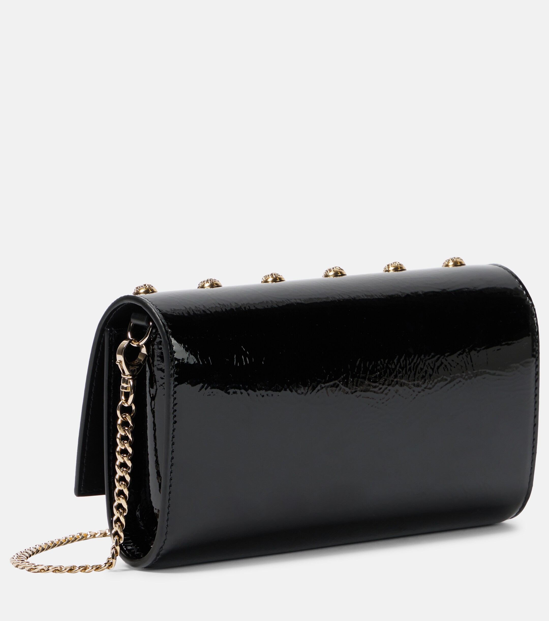 CHRISTIAN LOUBOUTIN Paloma patent leather wallet on chain