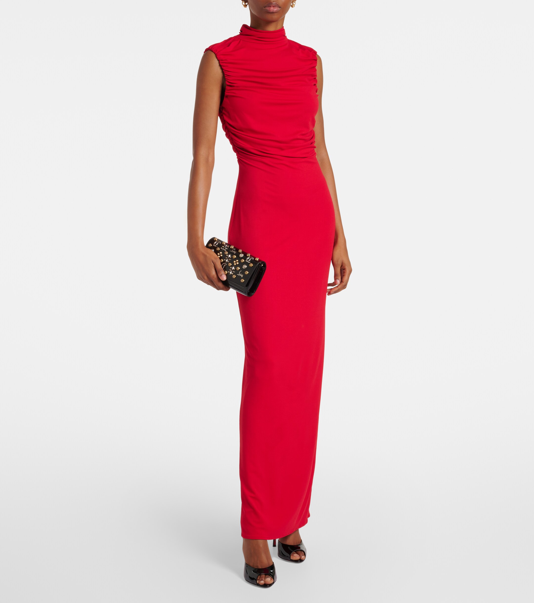 CHRISTIAN LOUBOUTIN Paloma patent leather wallet on chain