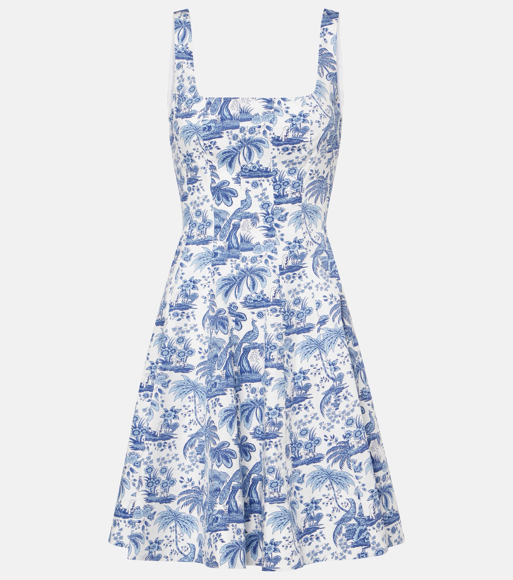 Staud Wells floral cotton minidress thumbnail