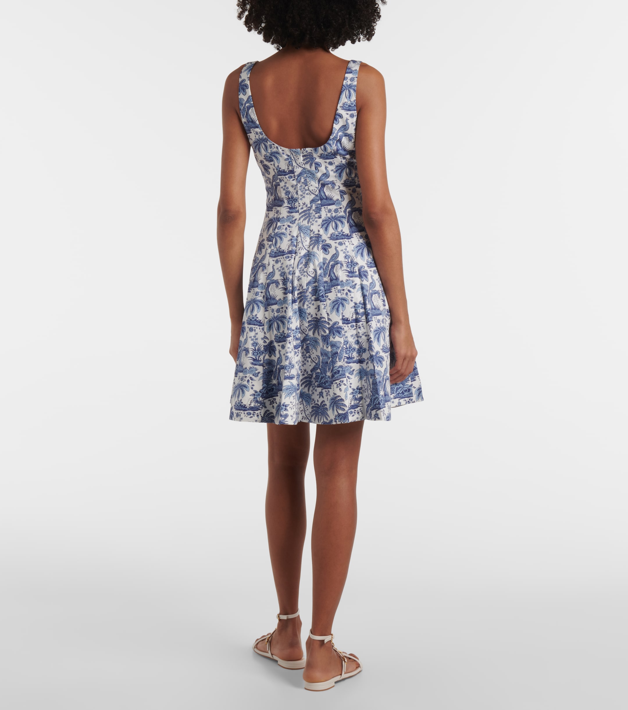 Staud Wells floral cotton minidress thumbnail