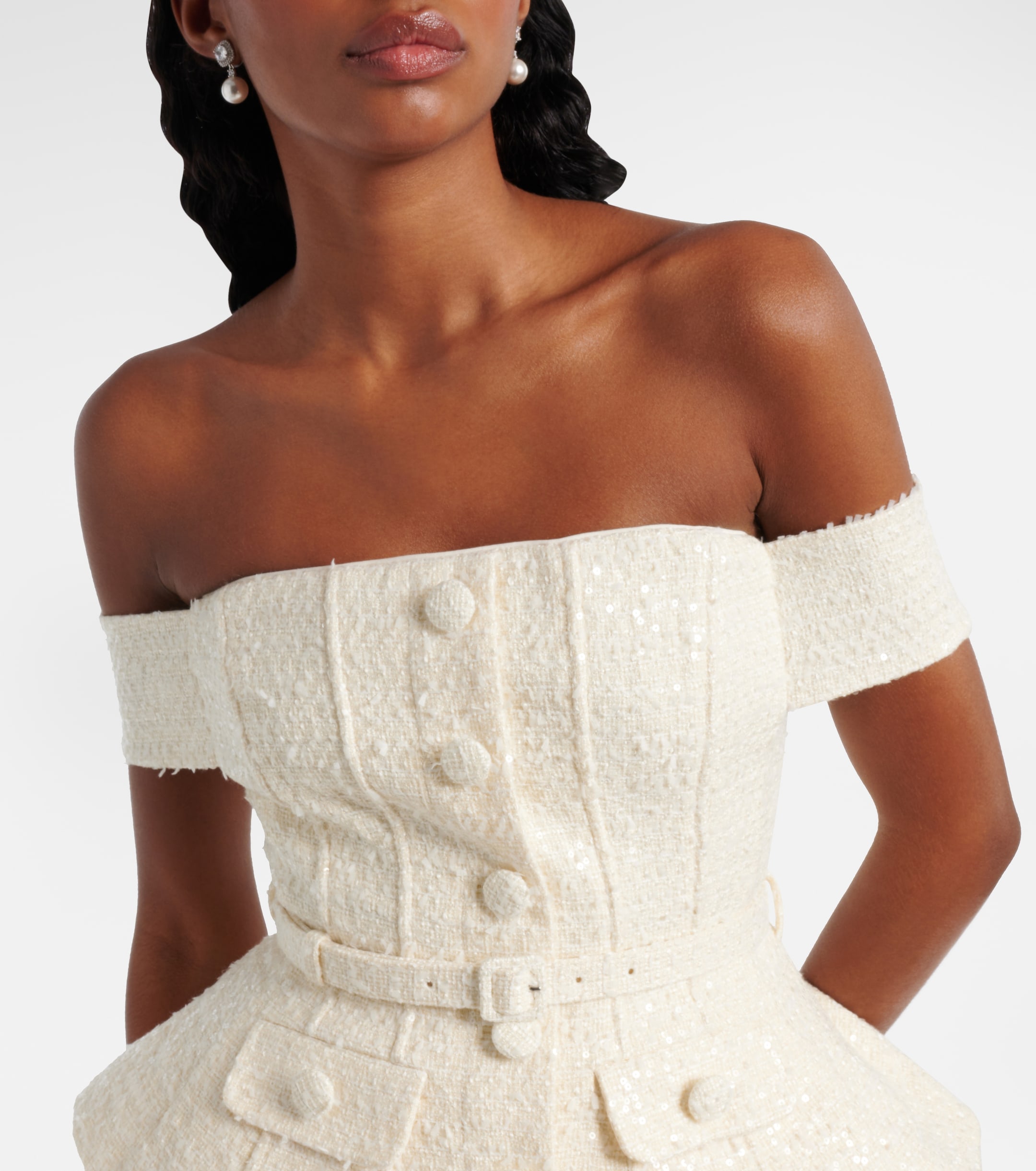 sachin and babi light blue dress Ulla Johnson Anastasia Peplum Midi-Dress