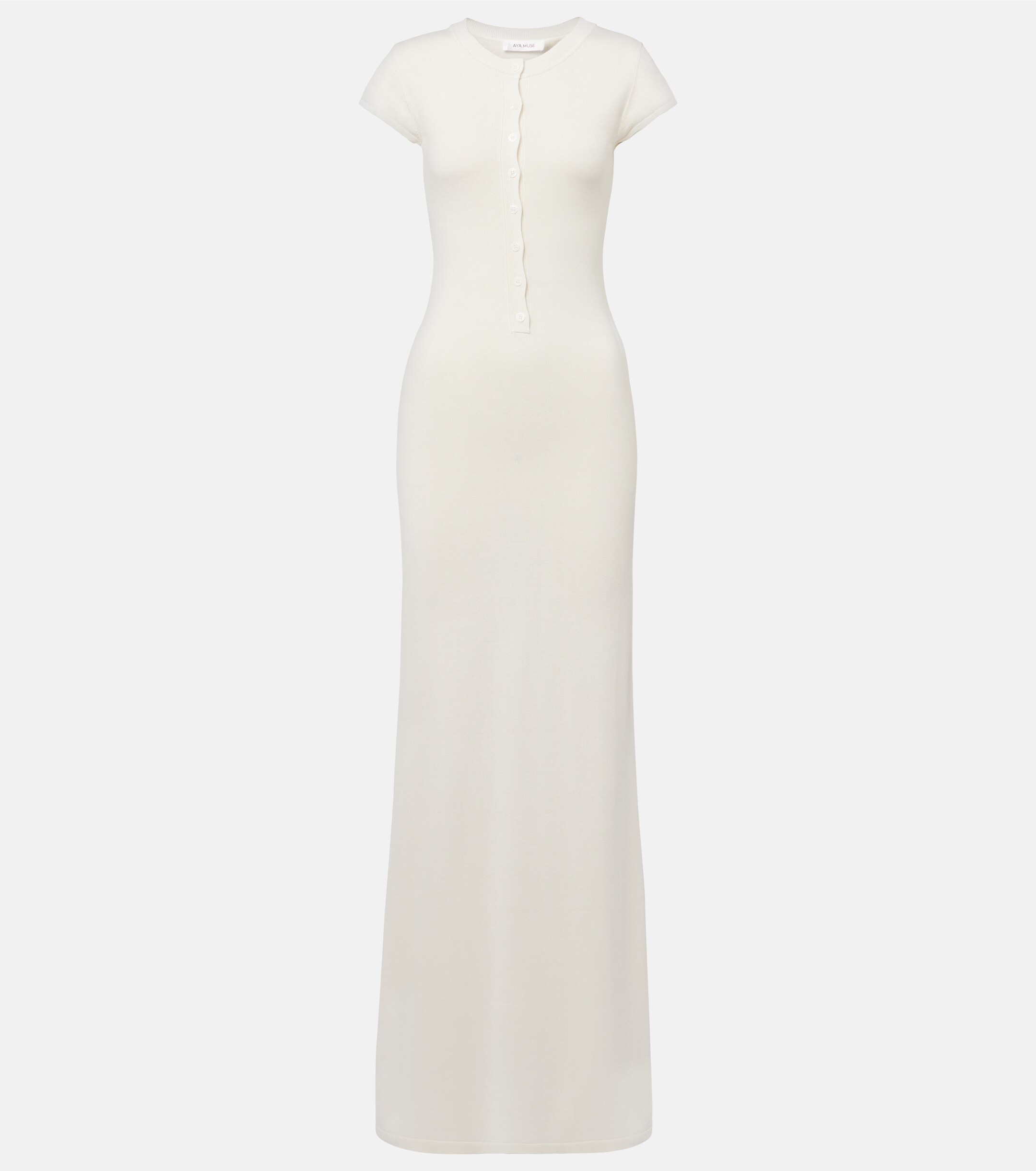 Aya Muse Caden knitted silk-blend maxi dress