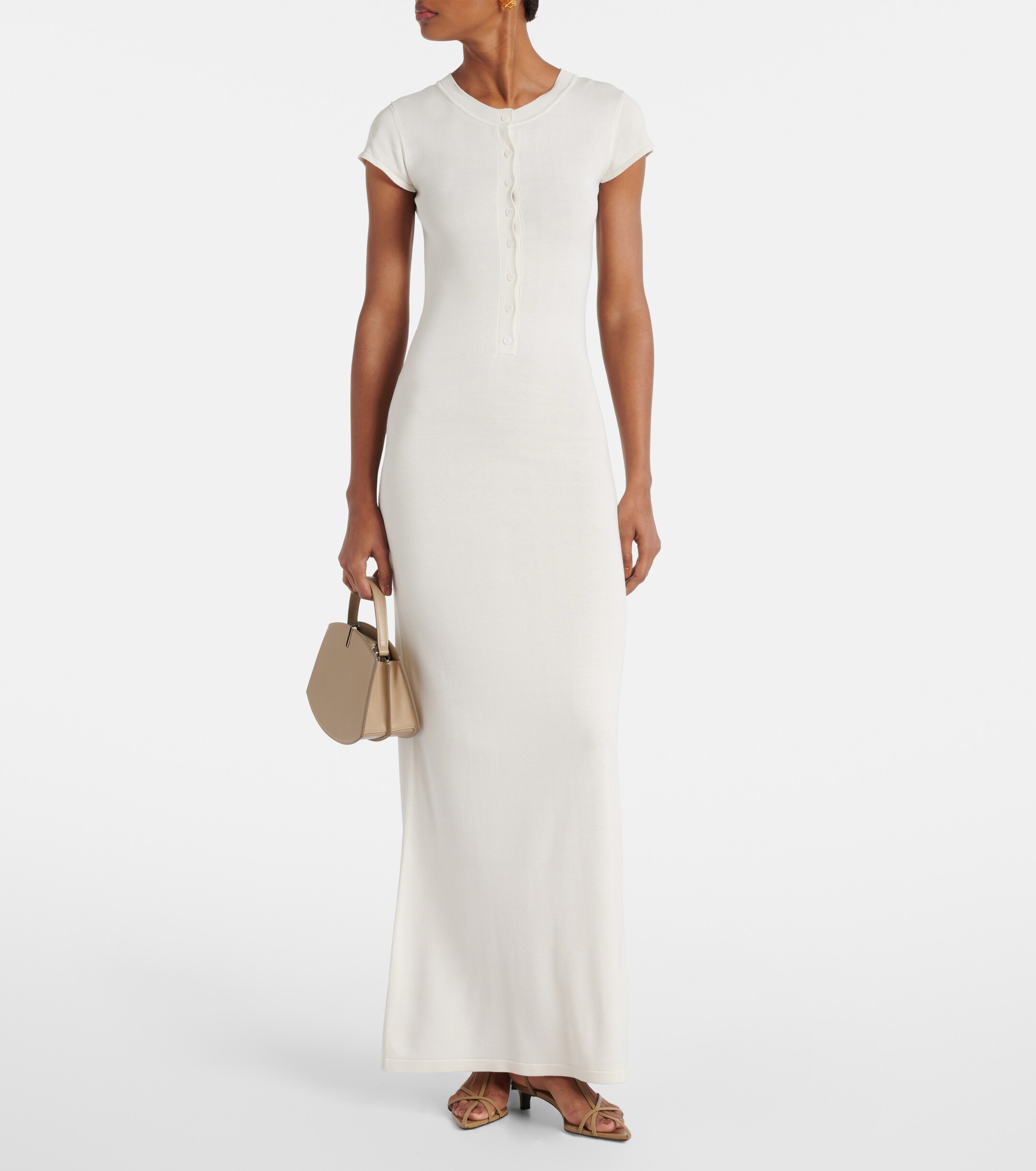 Aya Muse Caden knitted silk-blend maxi dress