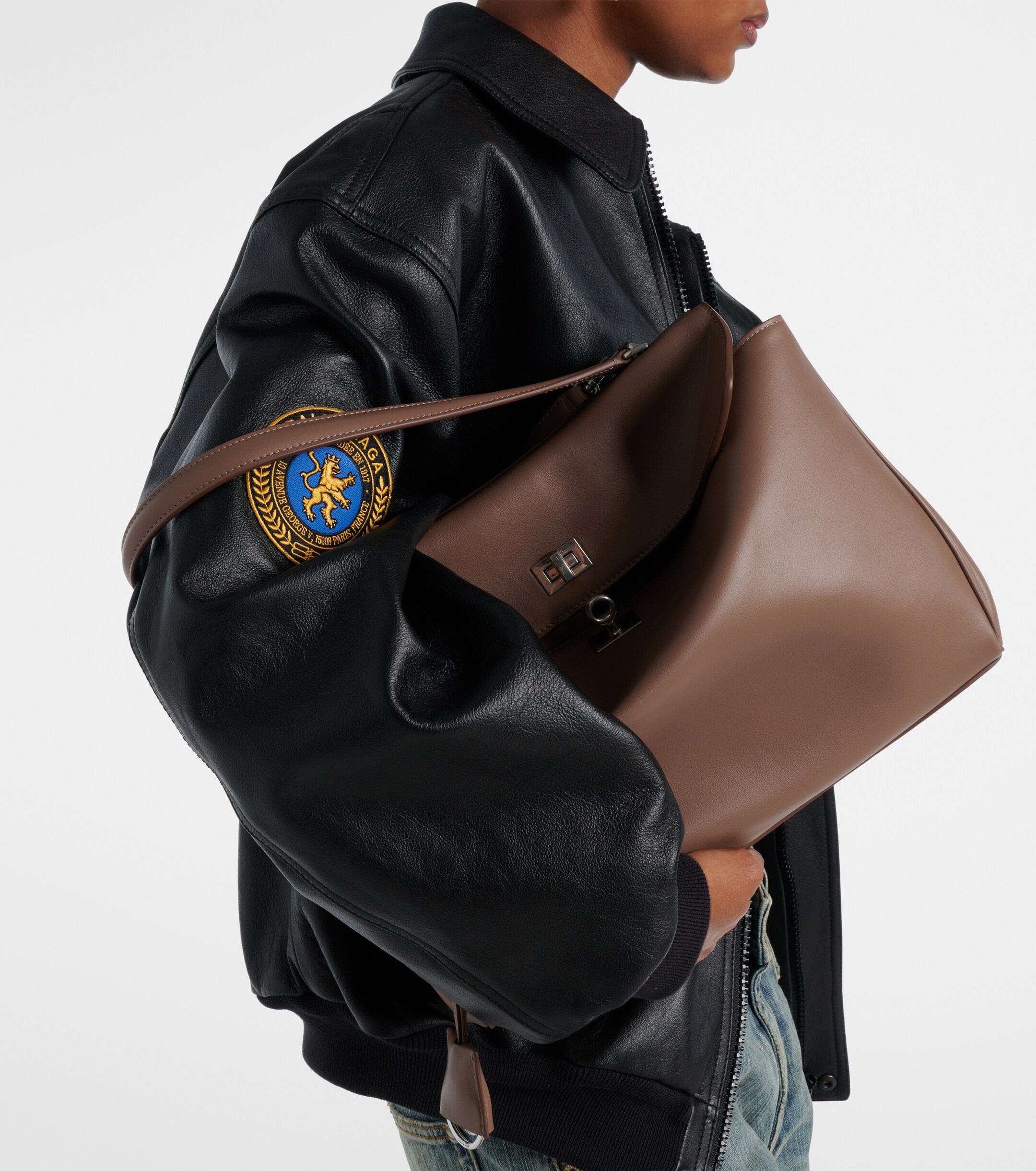 Balenciaga Rodeo Medium leather shoulder bag