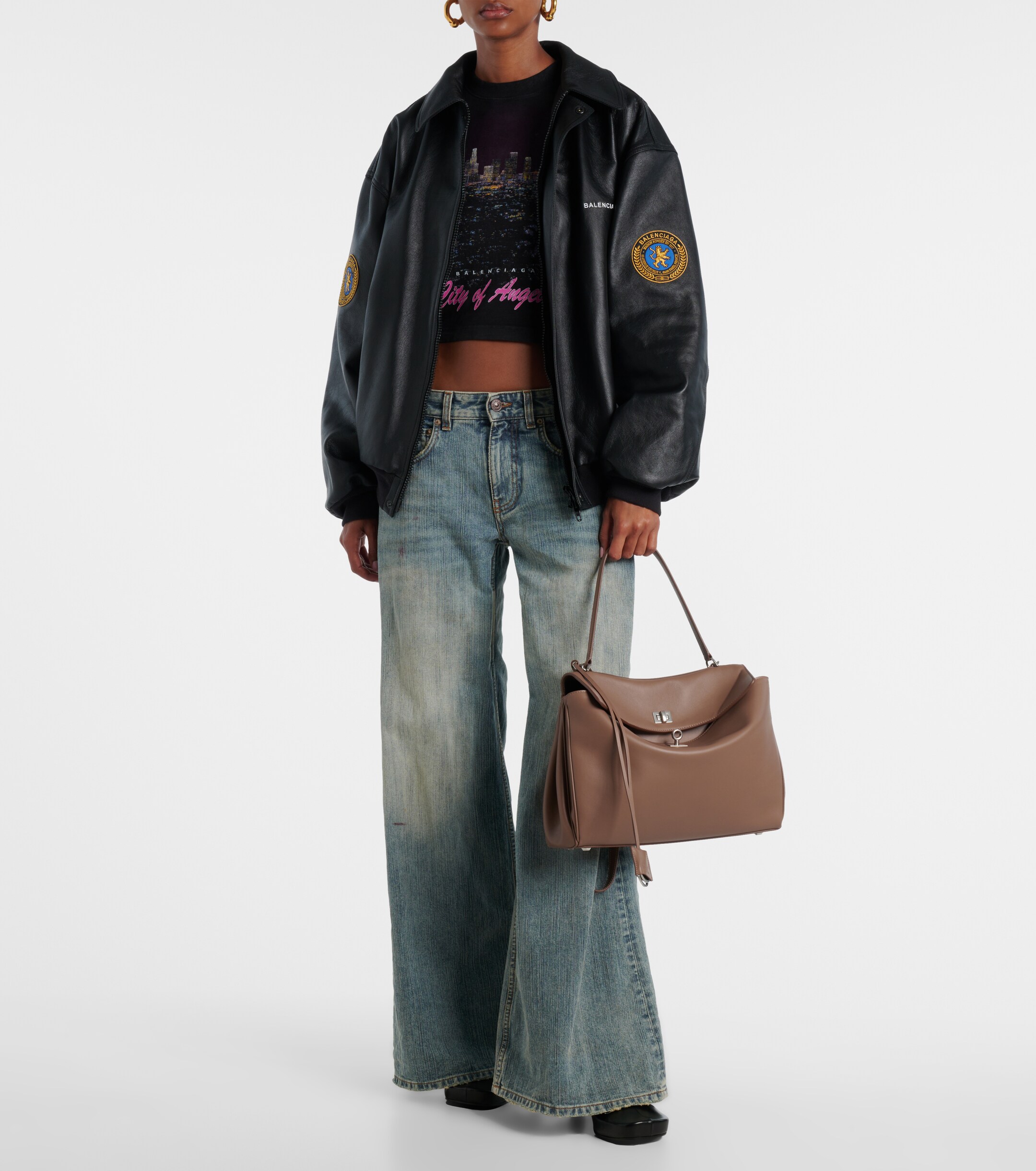 Balenciaga Rodeo Medium leather shoulder bag
