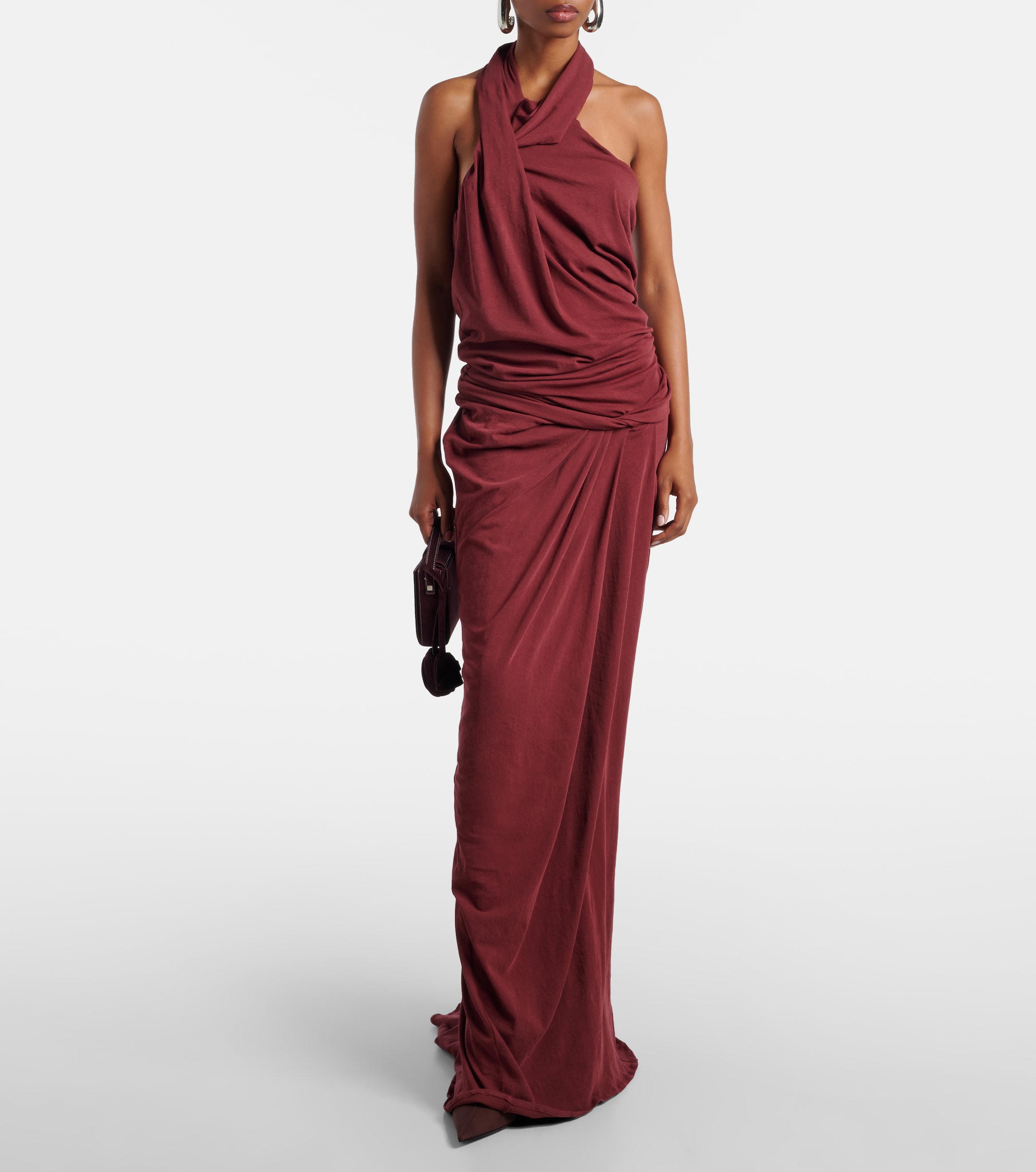 Entire Studios Shroud cotton-blend jersey maxi dress