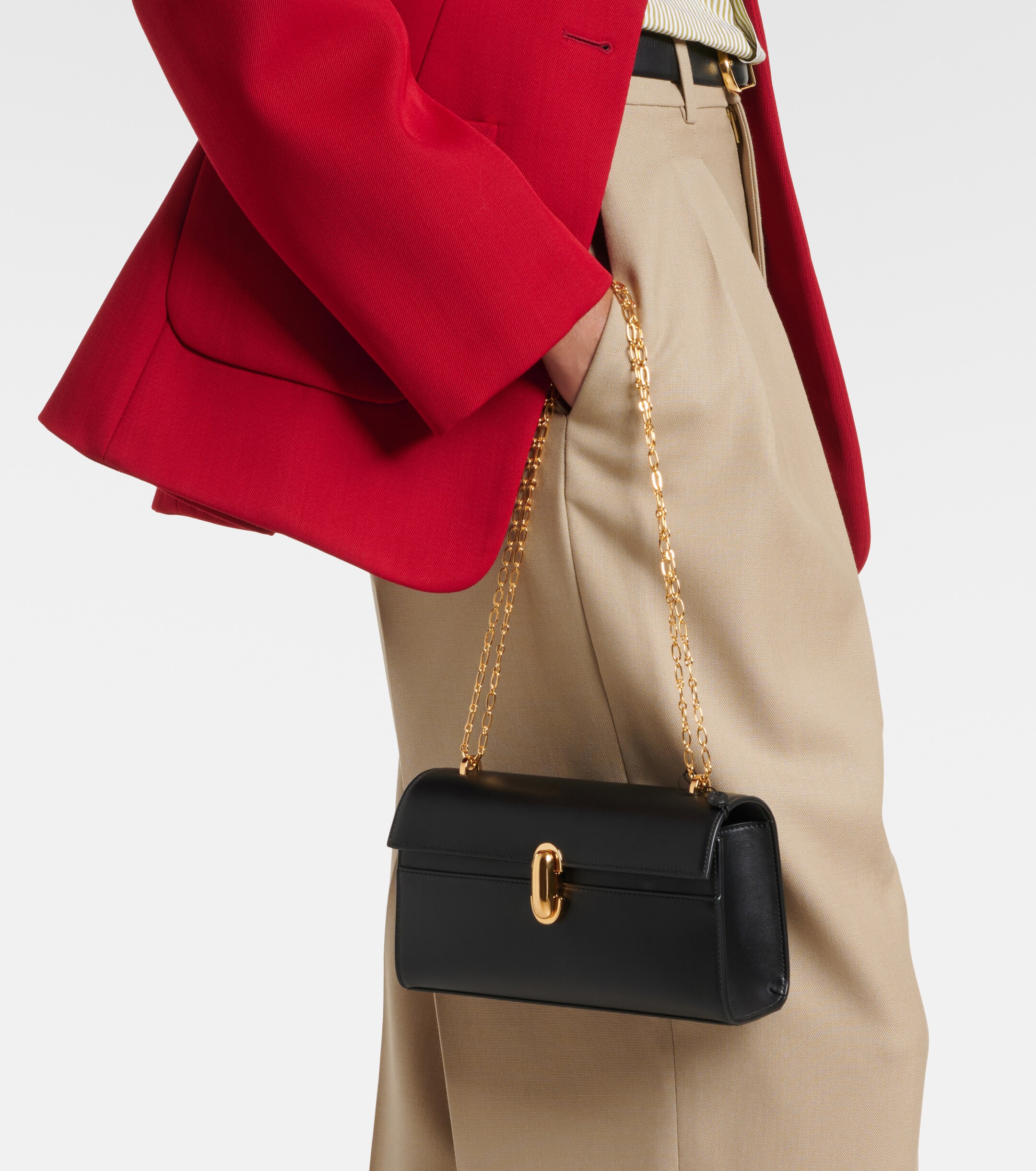 Savette Symmetry Chain Mini leather crossbody bag thumbnail