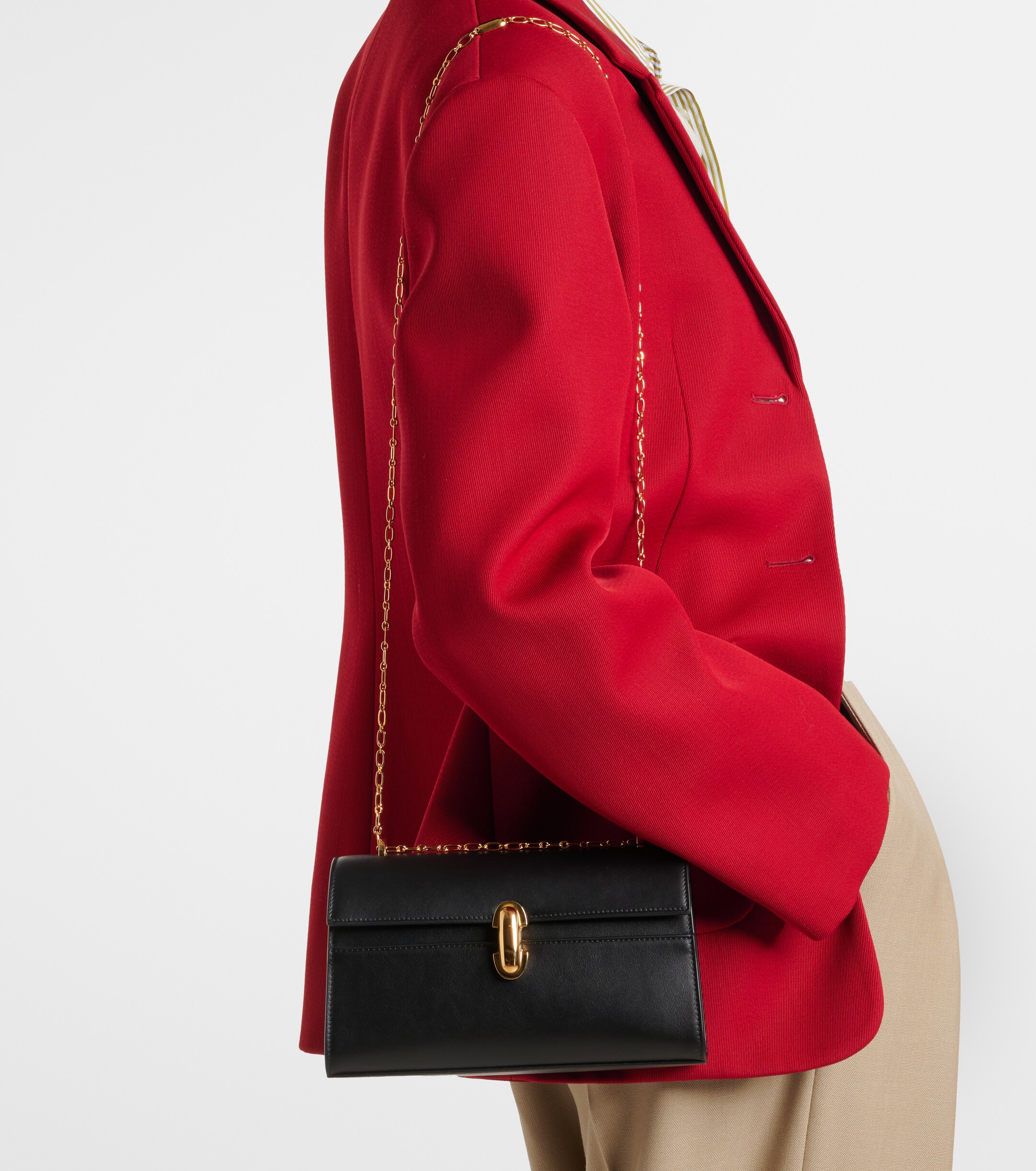 Savette Symmetry Chain Mini leather crossbody bag thumbnail