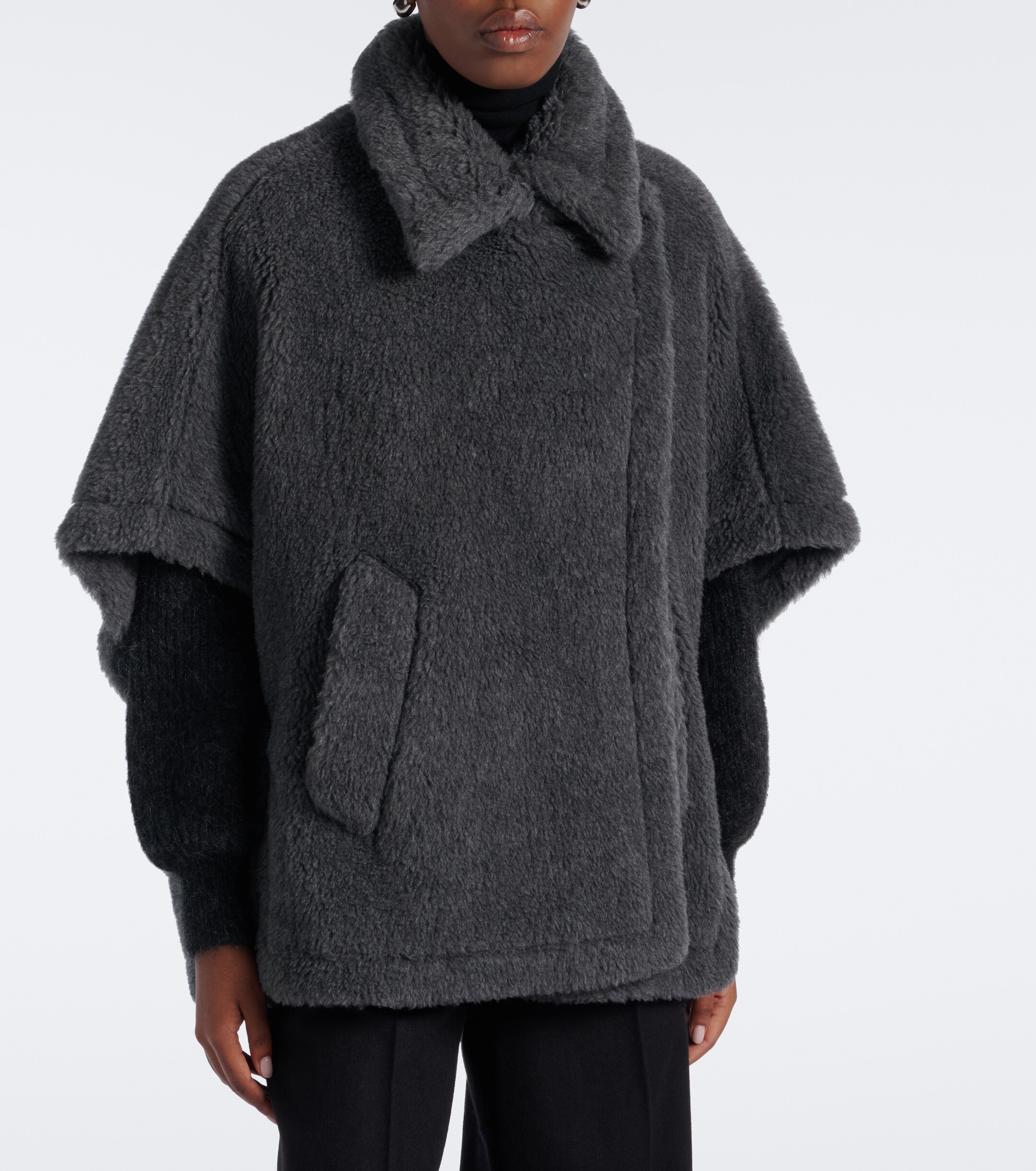 Max Mara Max Mara Wool, alpaca, and silk cape