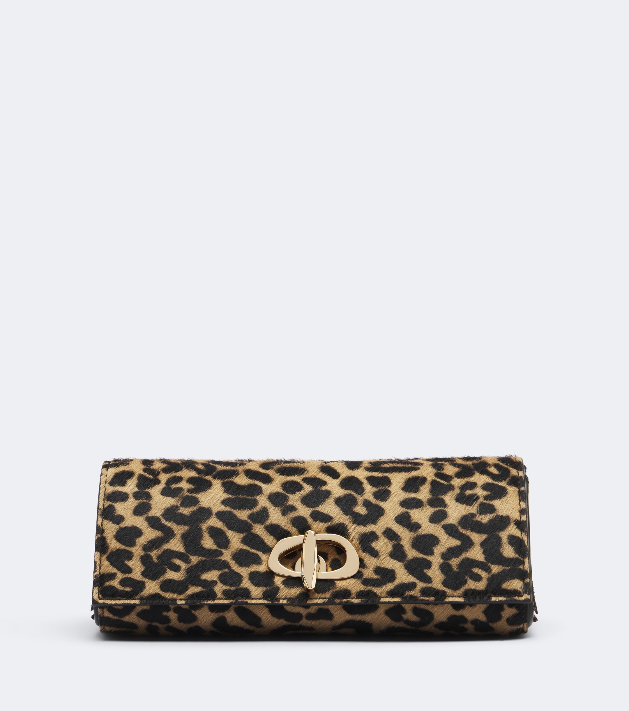 AMANU Amanu Tanzania leopard-print calf hair clutch