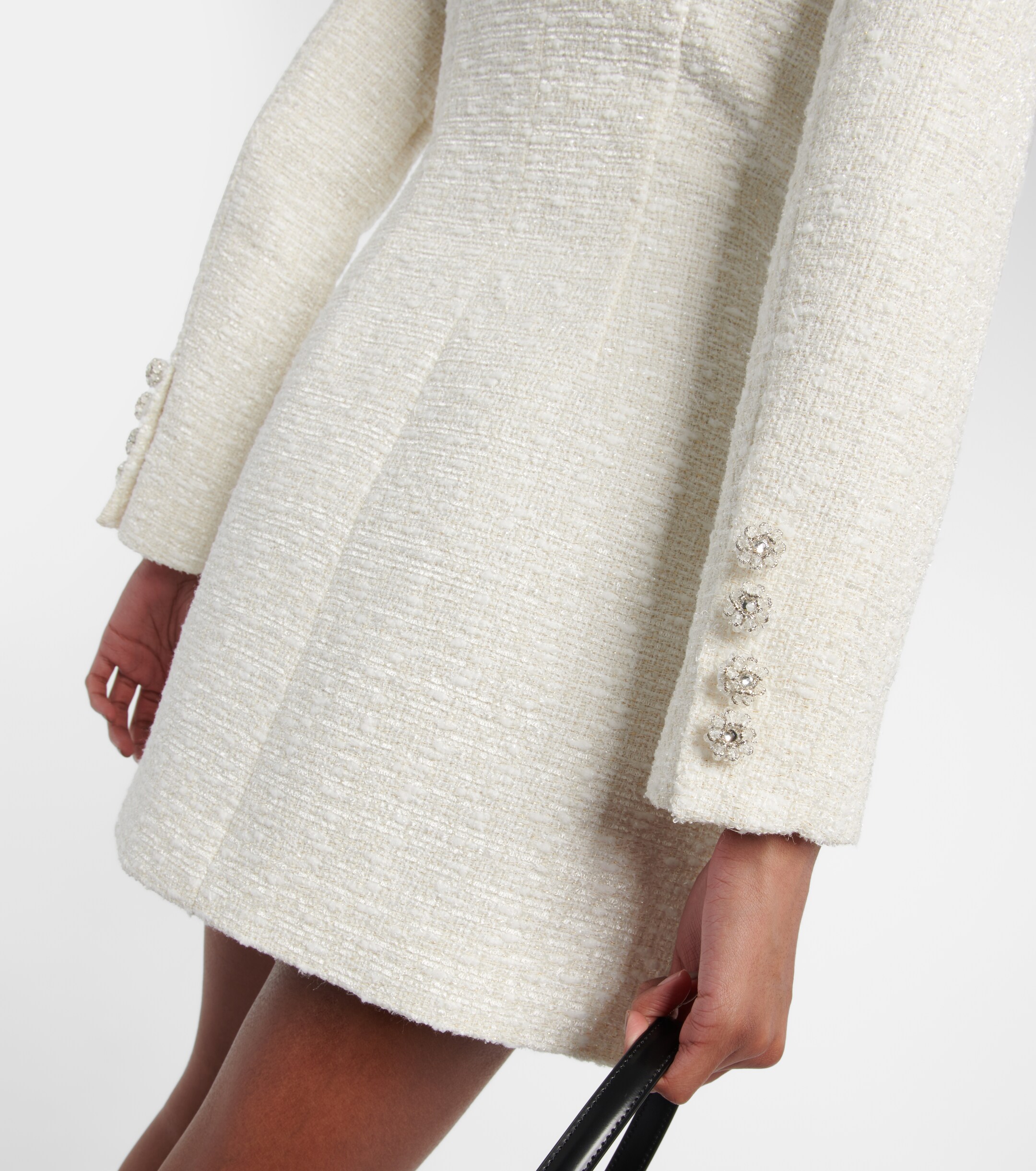 self-portrait Bouclé minidress