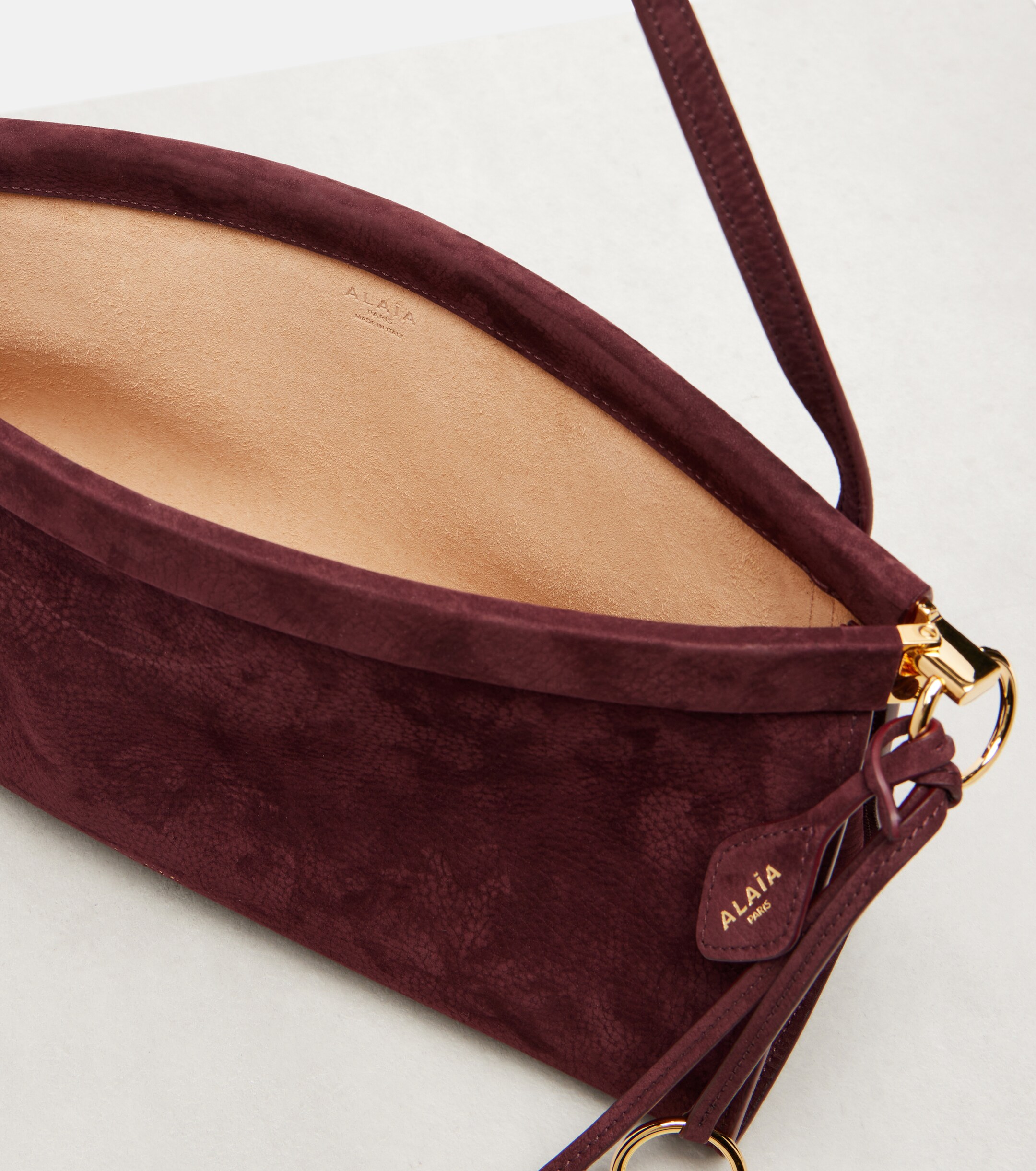 Alaïa Le Click Medium suede shoulder bag
