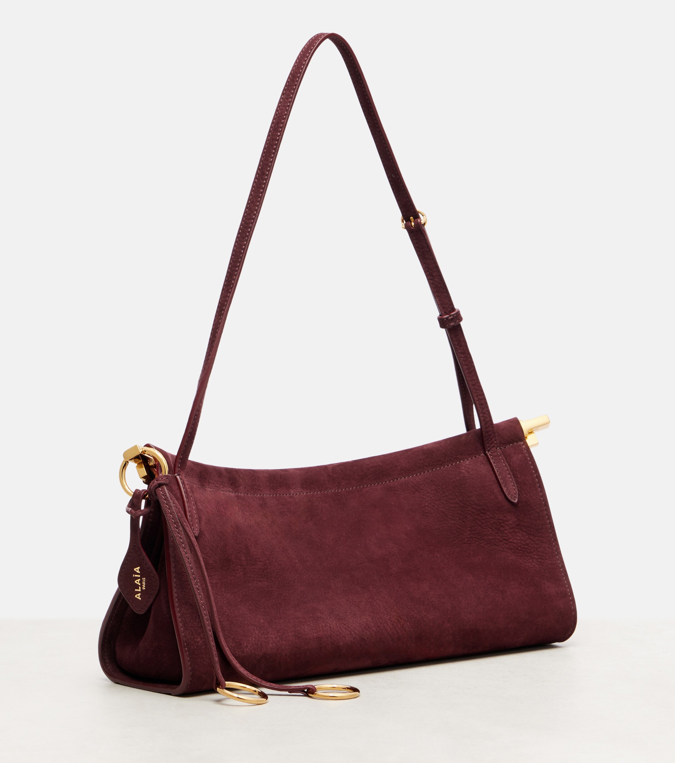 Alaïa Le Click Medium suede shoulder bag