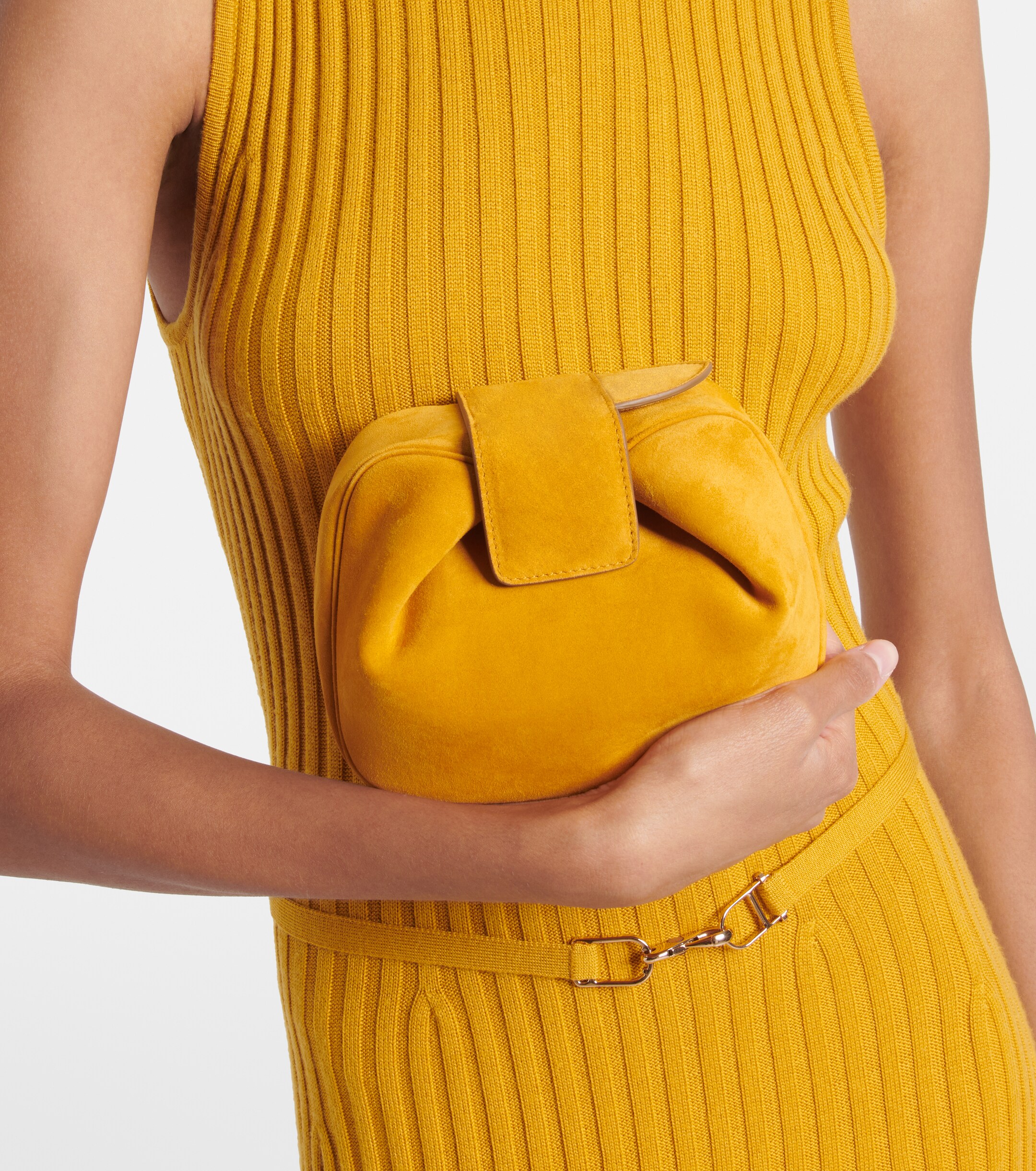 Gabriela Hearst Soft Demi Small leather clutch