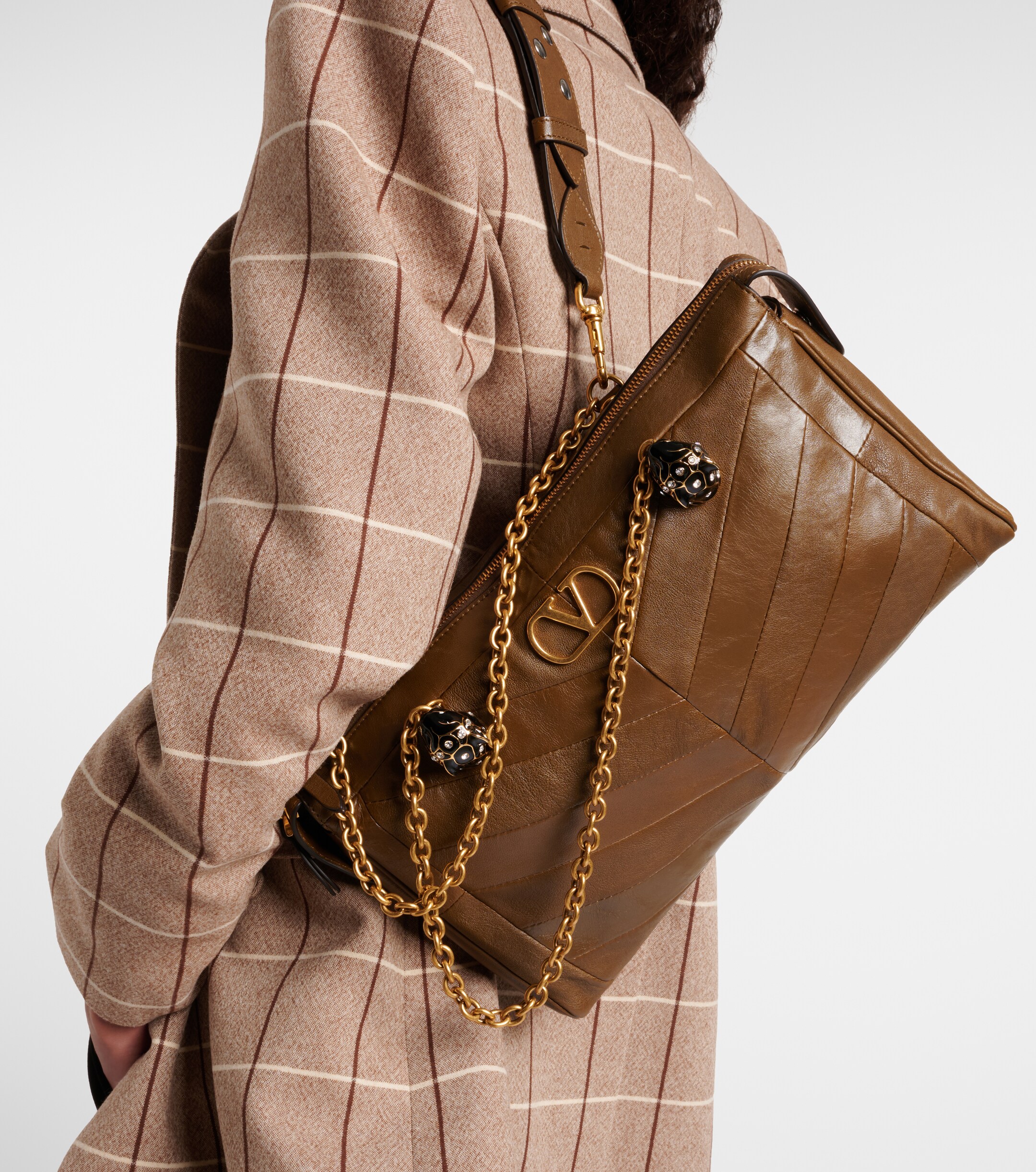 Valentino Garavani Panthea Medium leather tote bag thumbnail