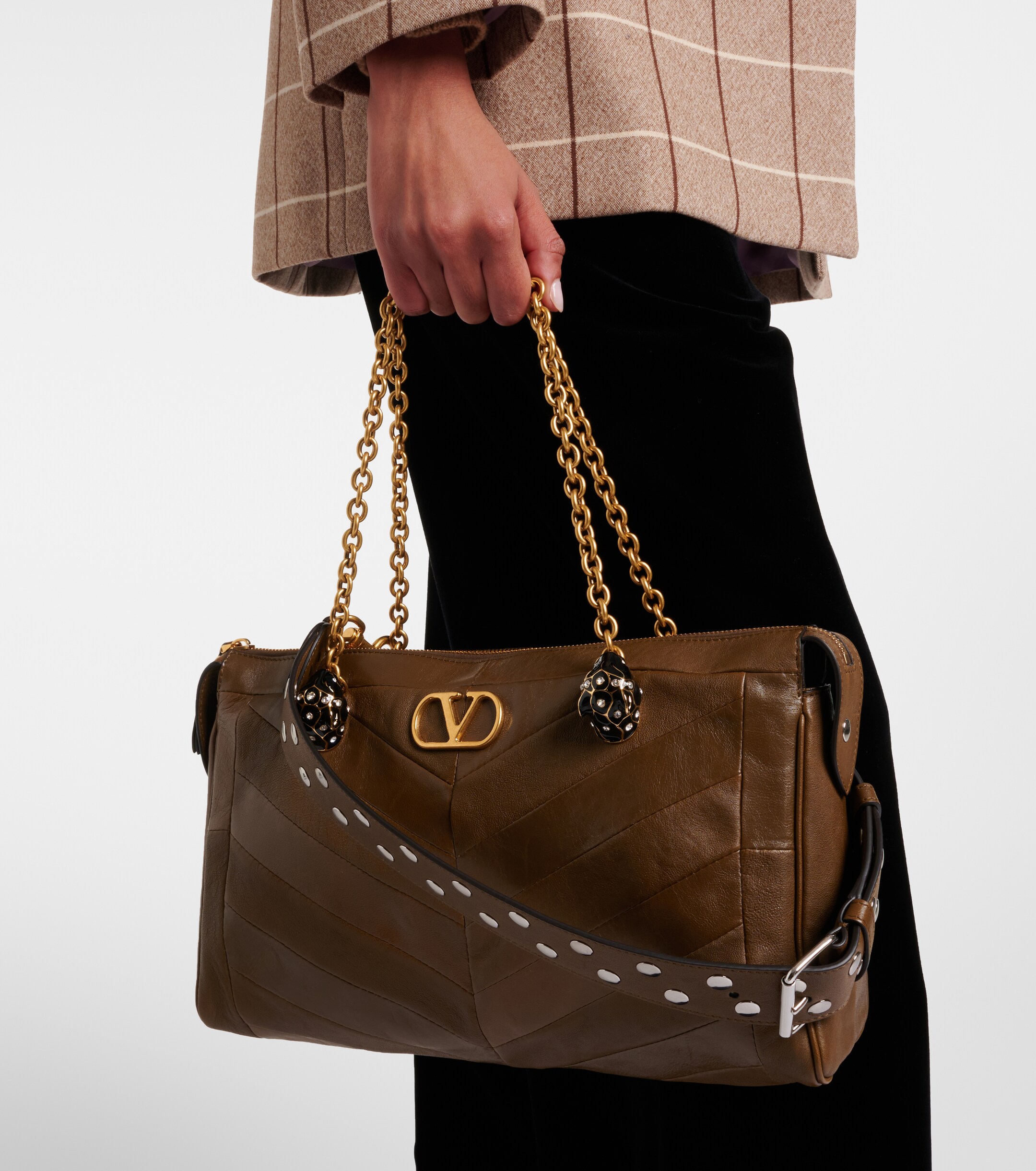 Valentino Garavani Panthea Medium leather tote bag thumbnail