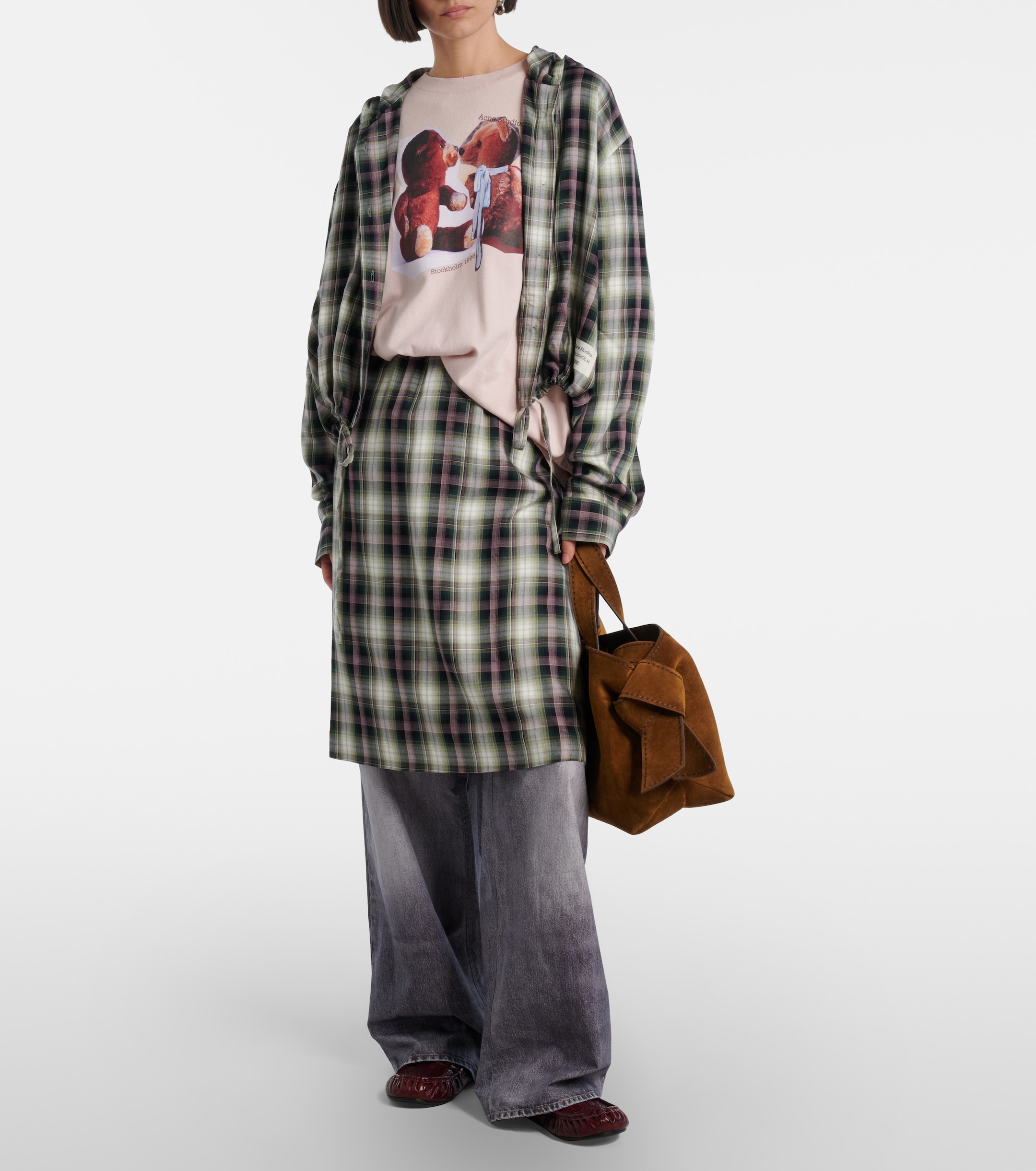 Acne Studios Musubi suede tote bag