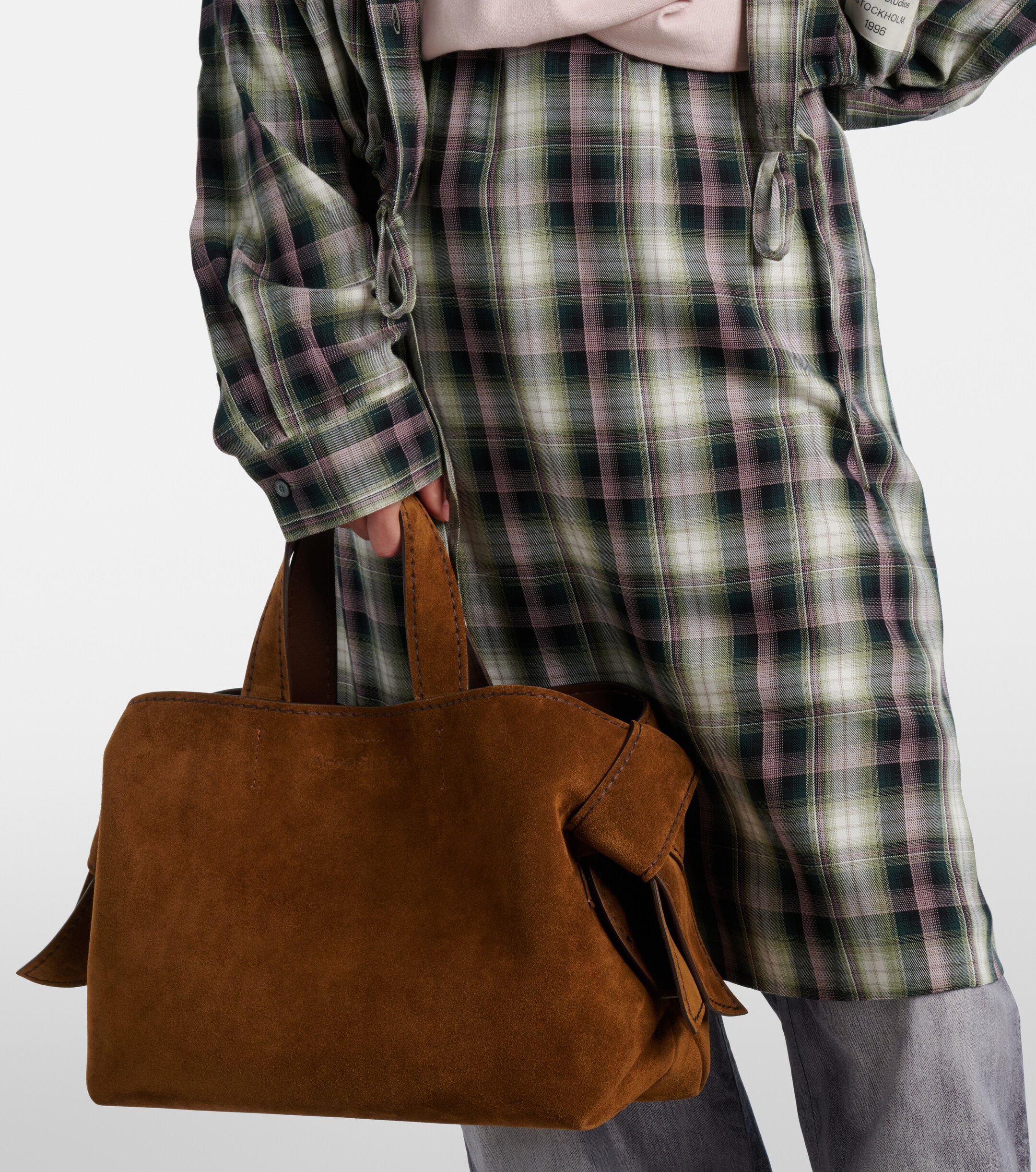 Acne Studios Musubi suede tote bag