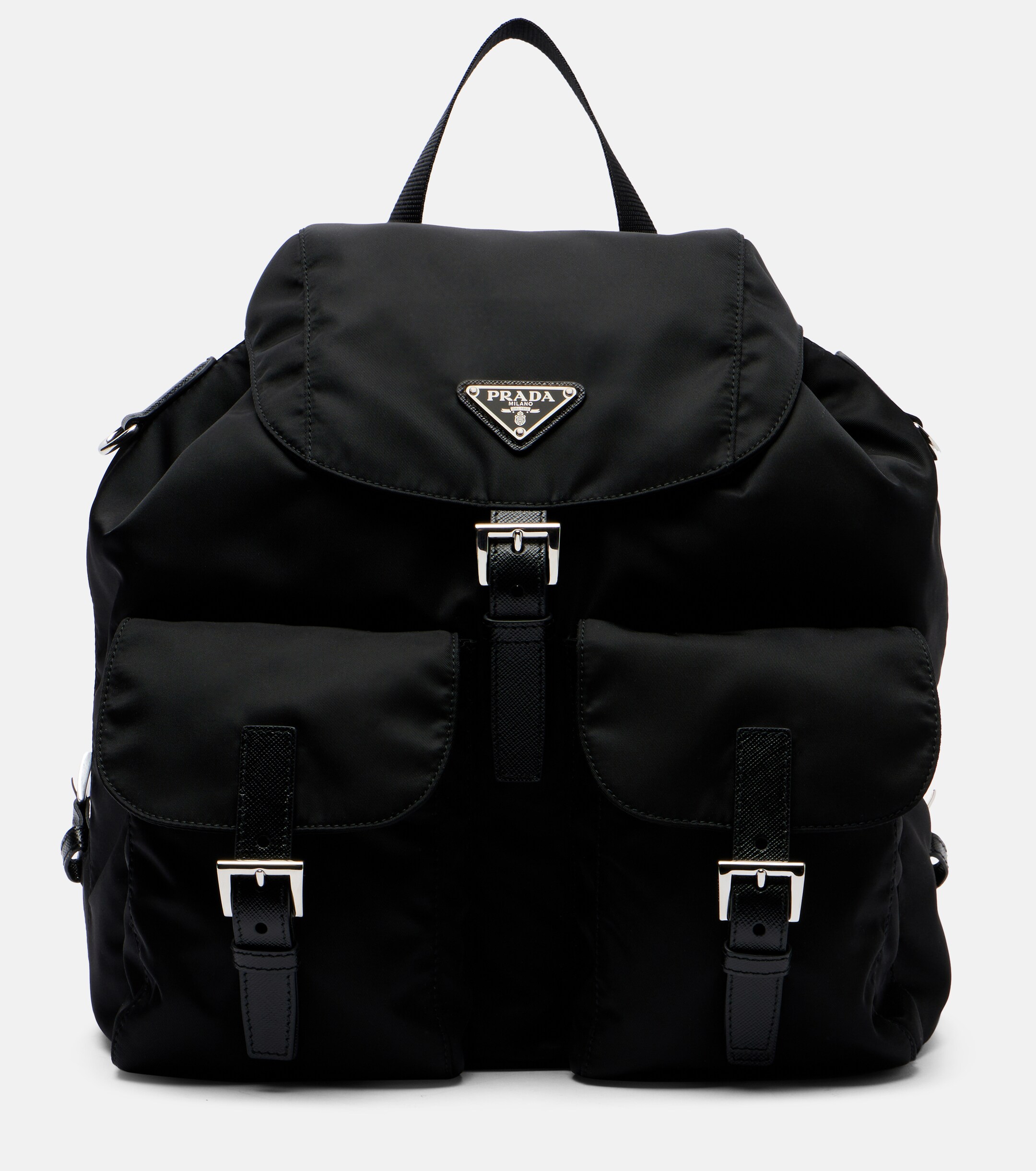 Prada Re-Nylon Medium leather-trimmed backpack