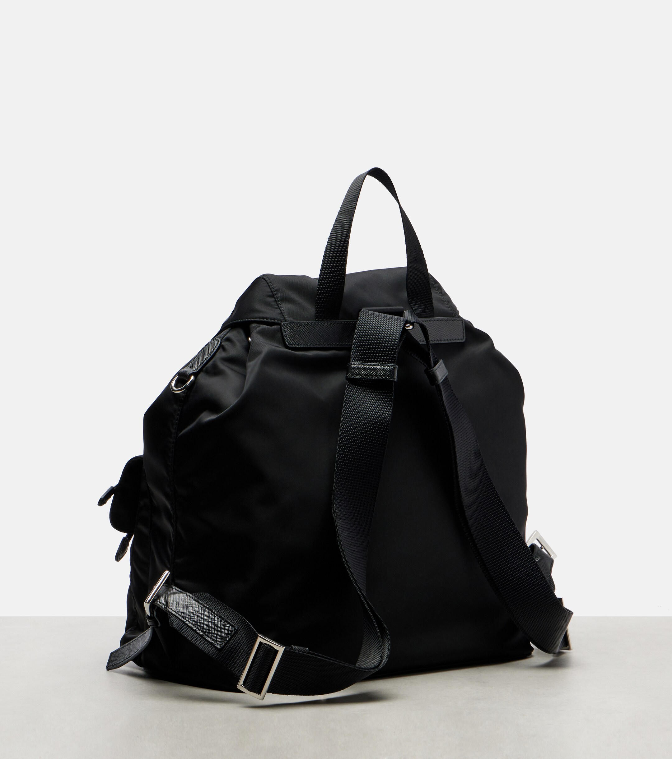 Prada Re-Nylon Medium leather-trimmed backpack